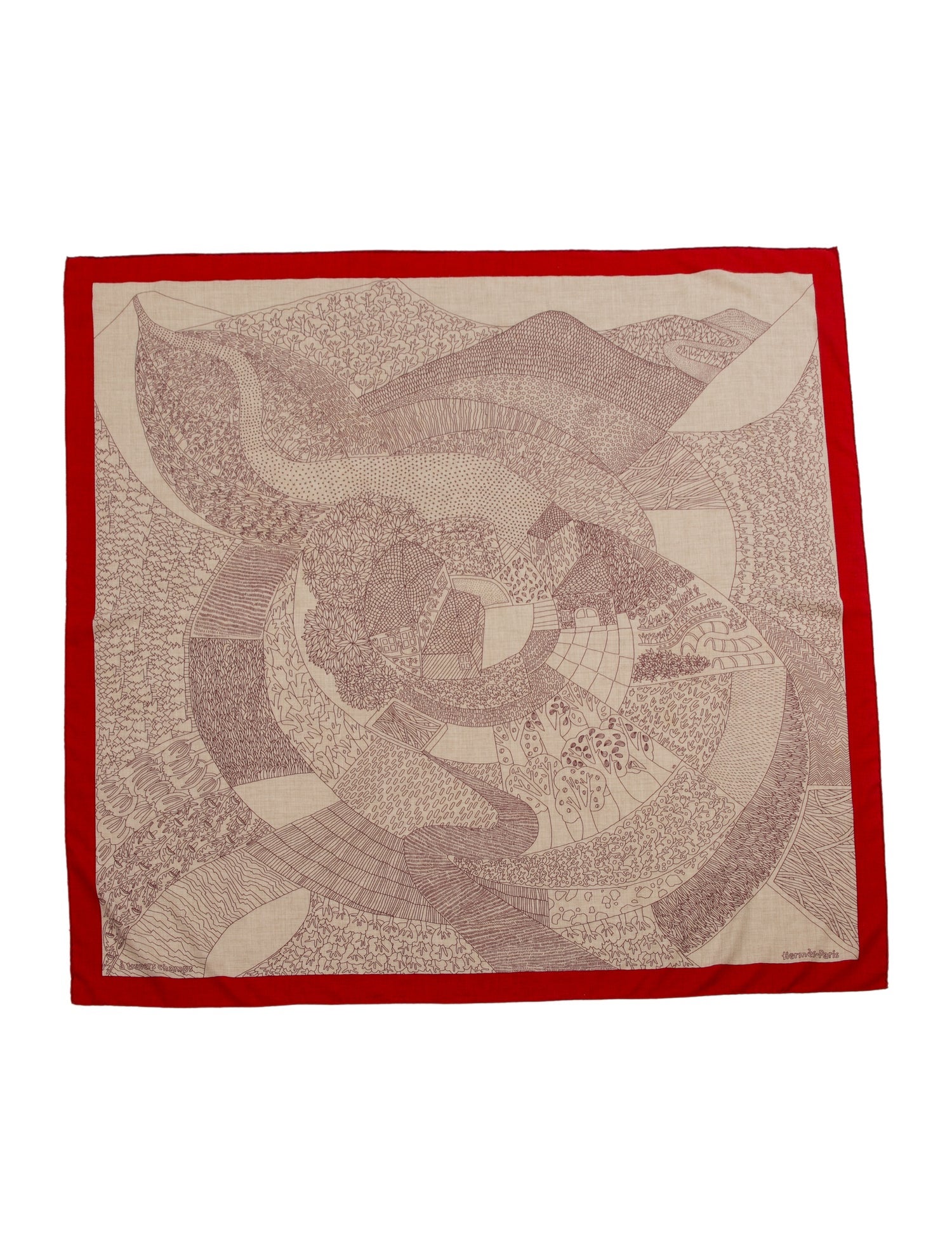 Hermès á Travers Champs Cashmere Shawl