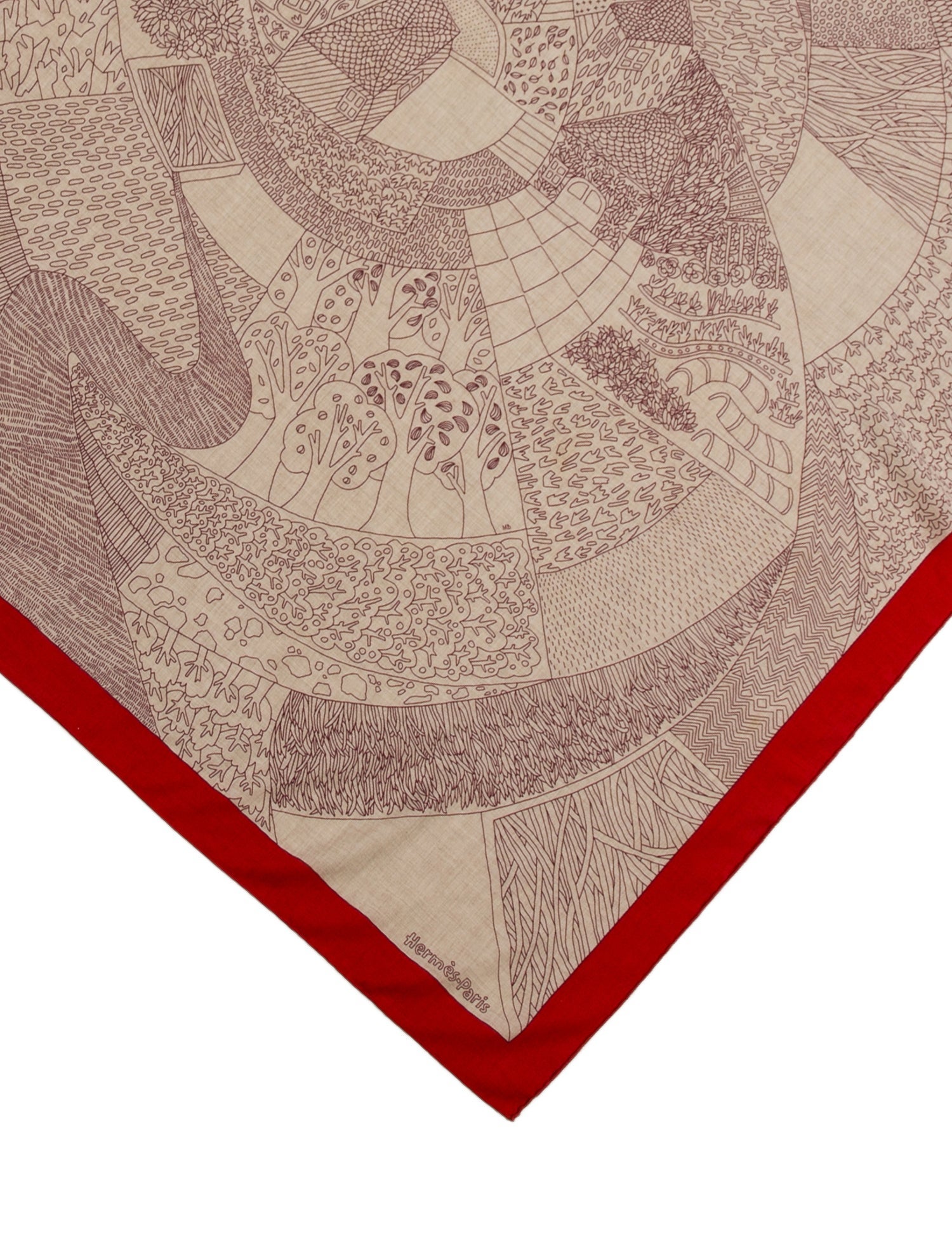 Hermès á Travers Champs Cashmere Shawl