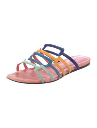 Hermès Olympe Suede Slides