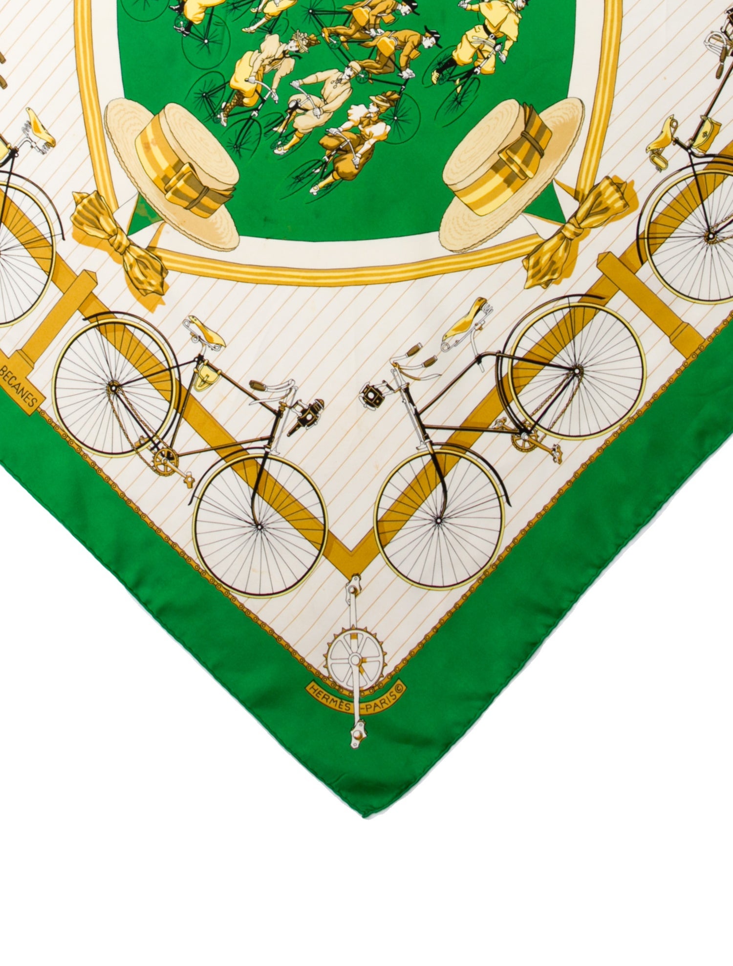 Hermès Les Becanes Silk Scarf