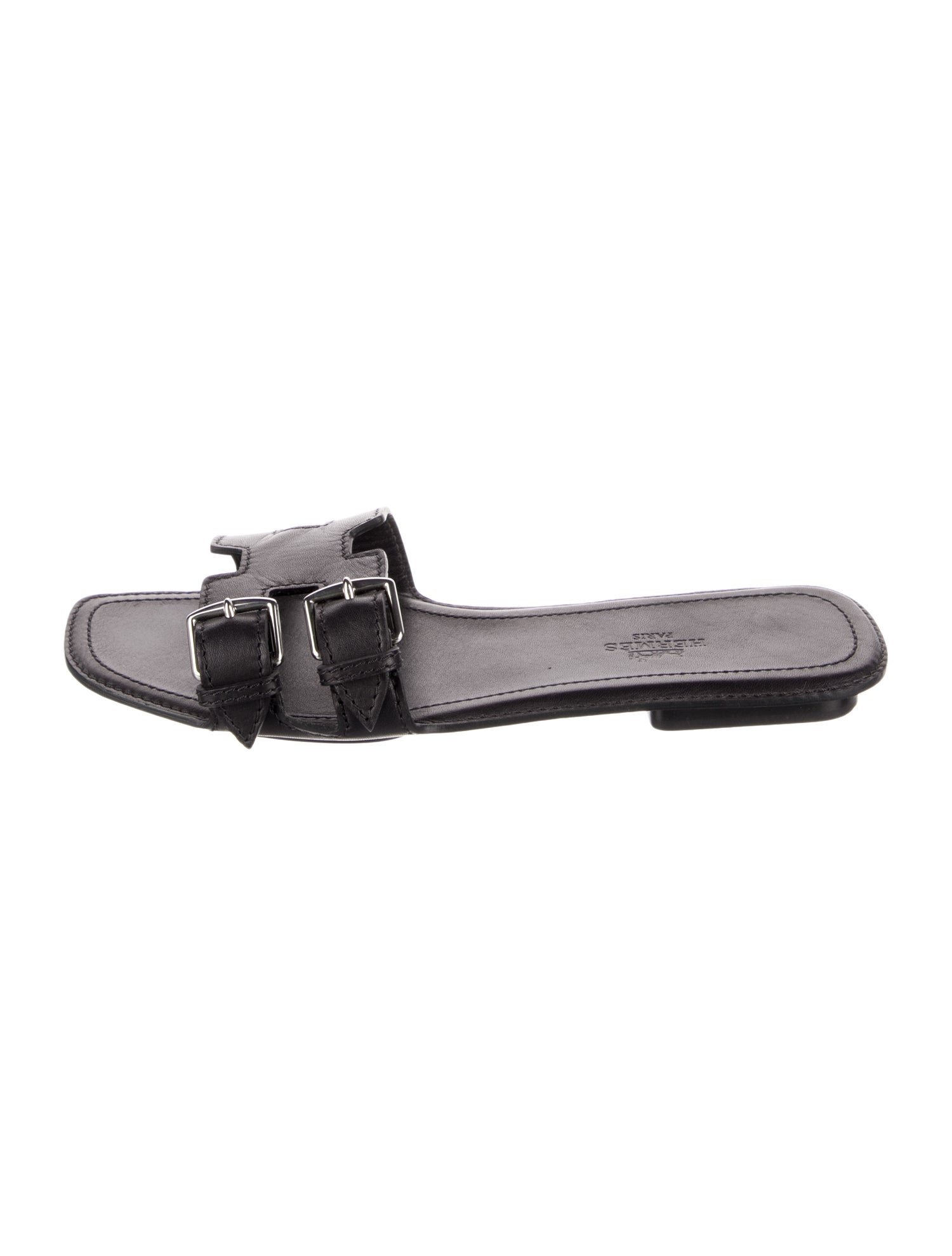 Hermès Remake Leather Slides