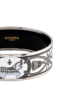 Hermès Enamel Grand Apparat Wide Bangle