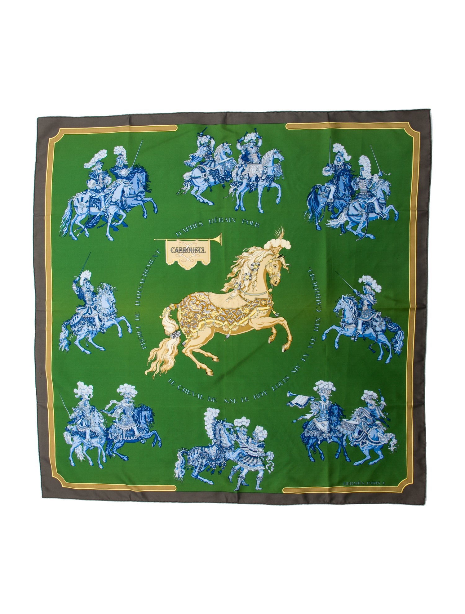 Hermès Carrousel Silk Scarf