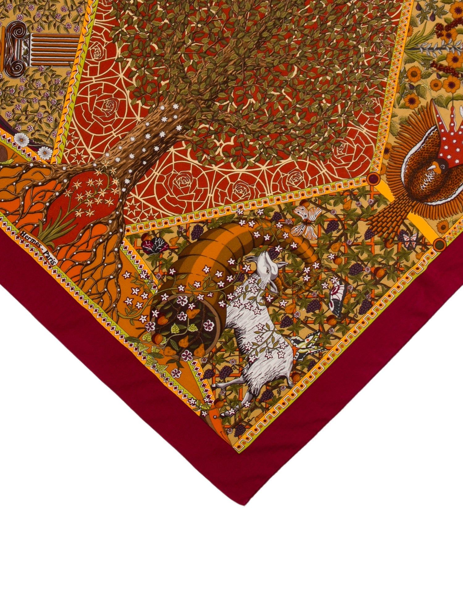 Hermès Axis Mundi Silk Scarf