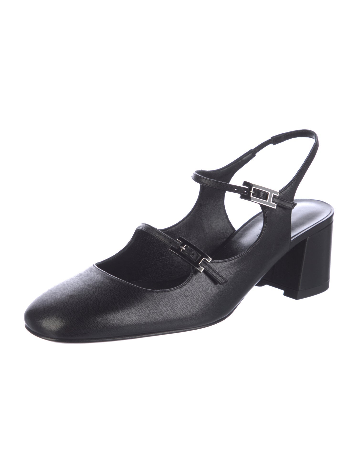 Hermès Jackie 50 H Logo Slingback Pumps