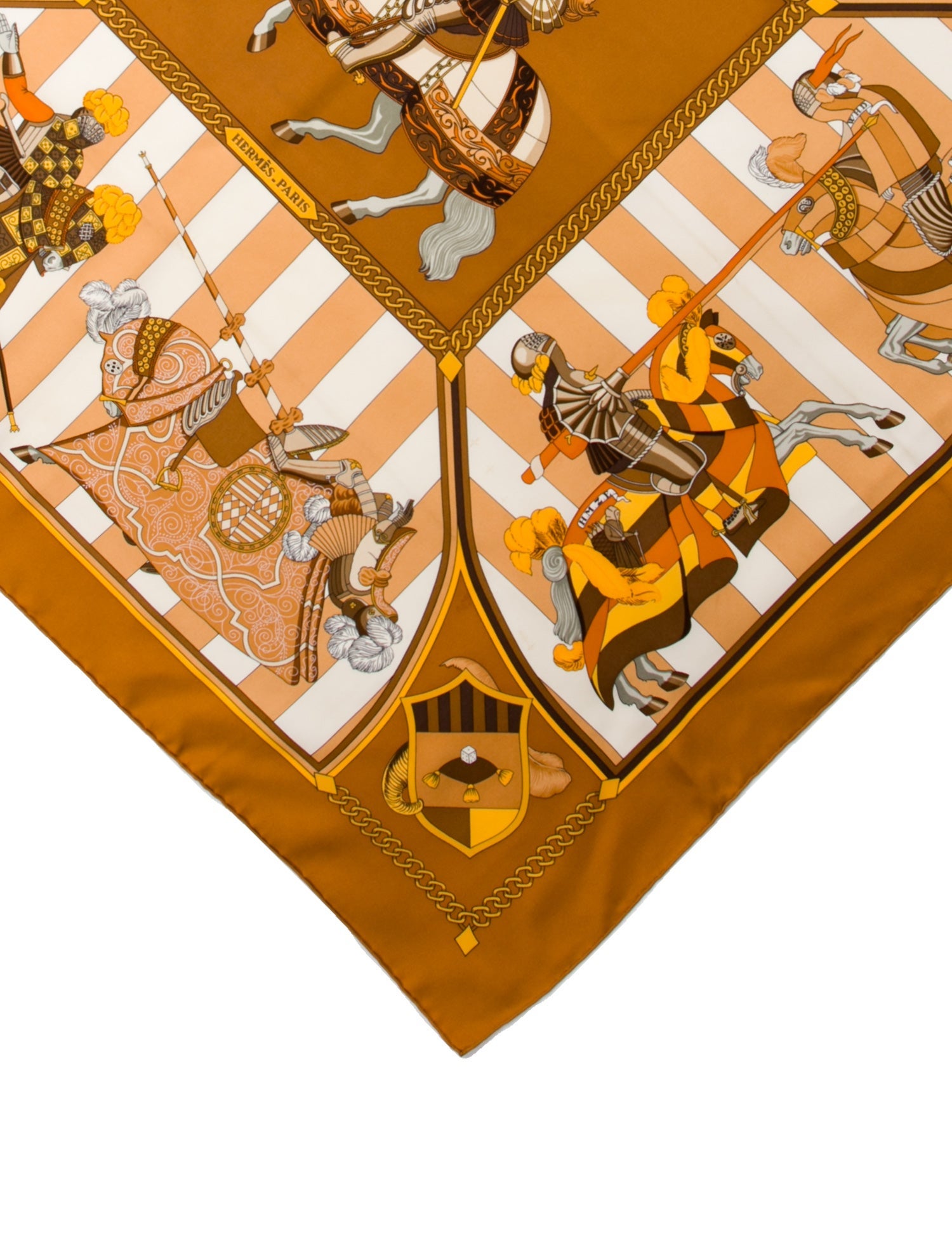 Hermès Chocs En Plumes Silk Scarf