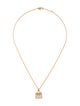 Hermès 18K Diamond Amulettes Kelly Pendant Necklace