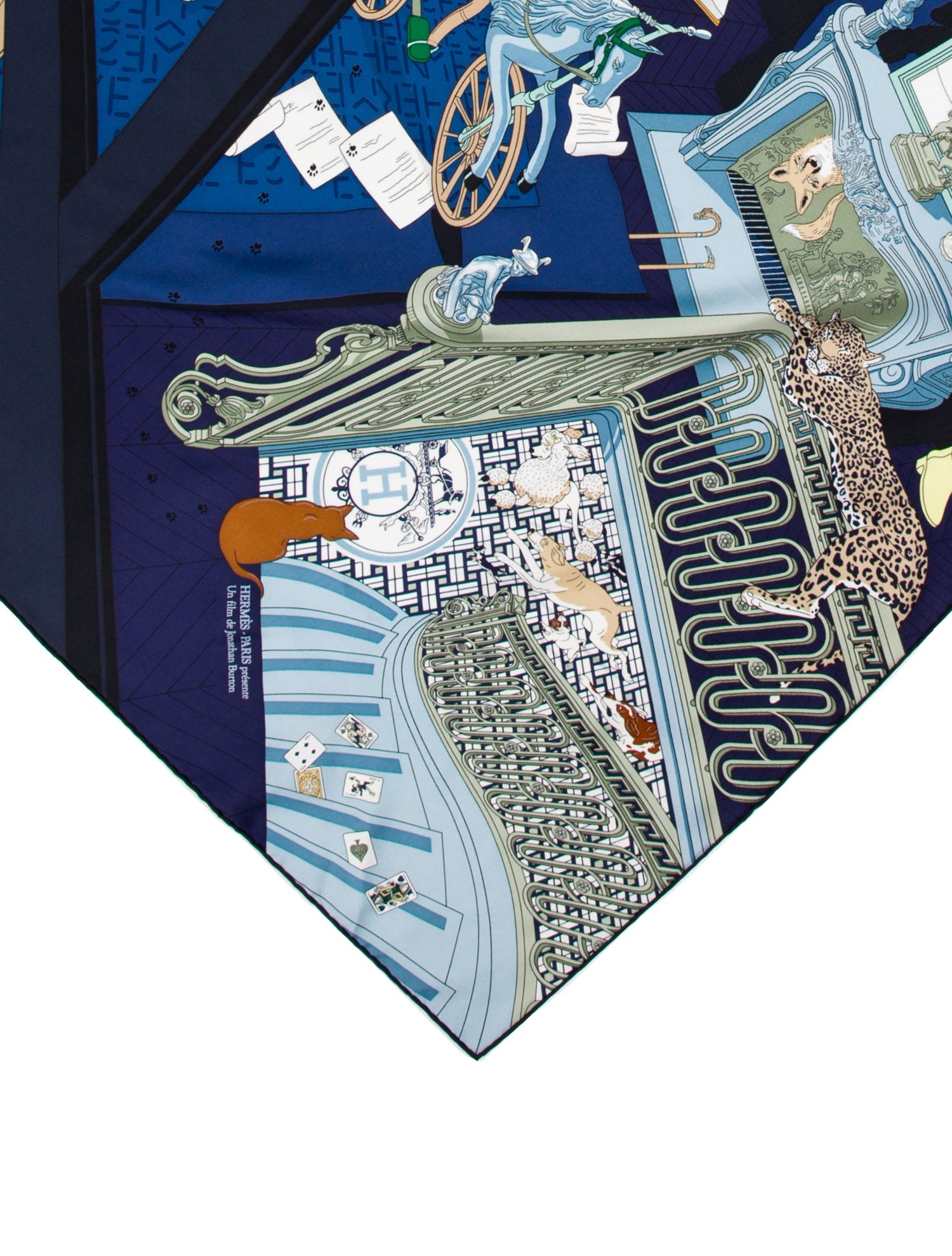 Hermès Mystere Au 24 Silk Scarf w/ Tags