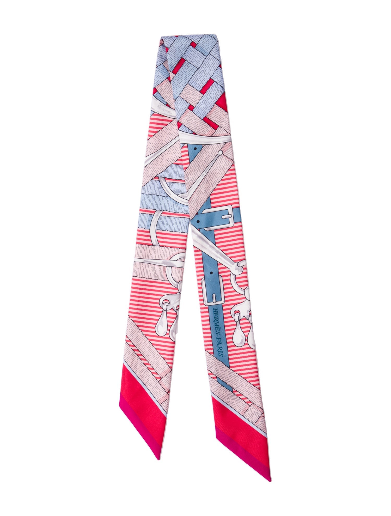 Hermès Mors à Jouets Chemise Silk Twilly Scarf