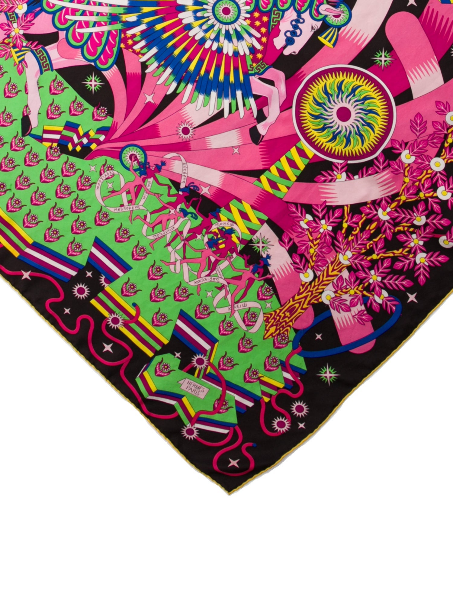 Hermès La Source de Pegase Silk Scarf