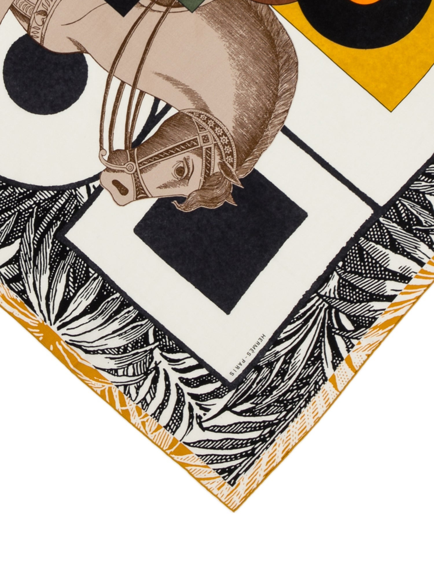 Hermès Cavalier en Formes Silk Shawl