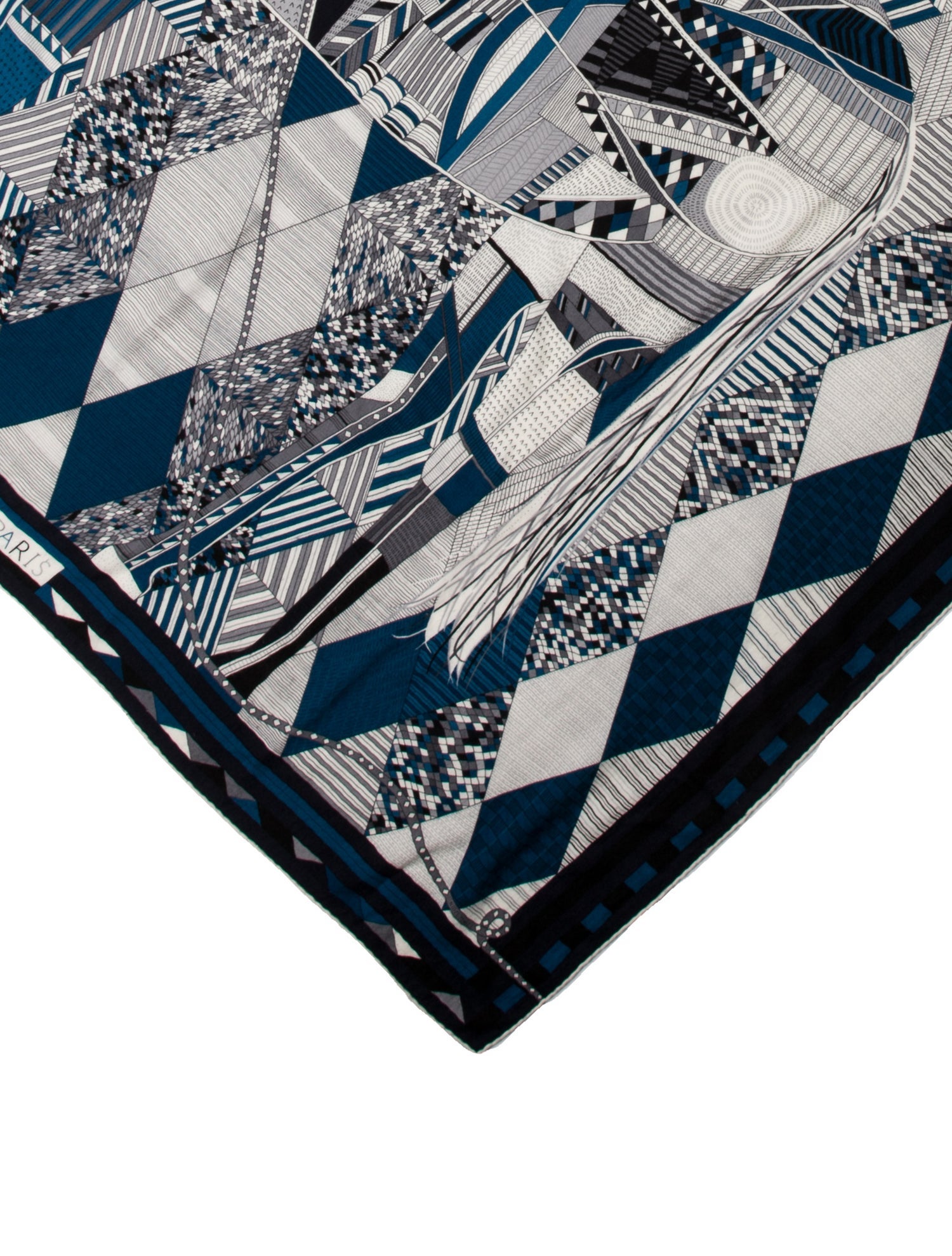 Hermès Patchwork Horse Cashmere Shawl