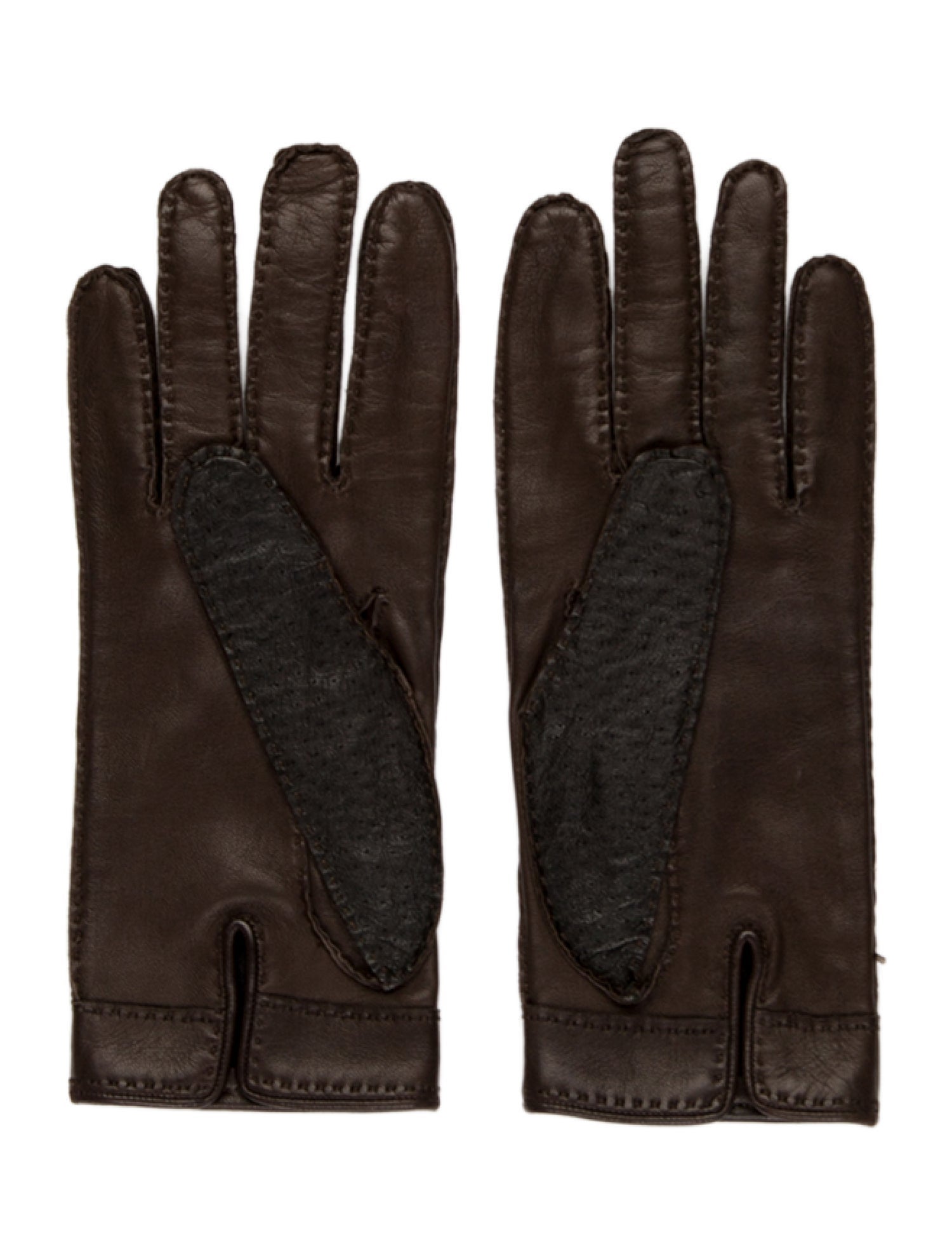 Hermès Emu Leather Gloves
