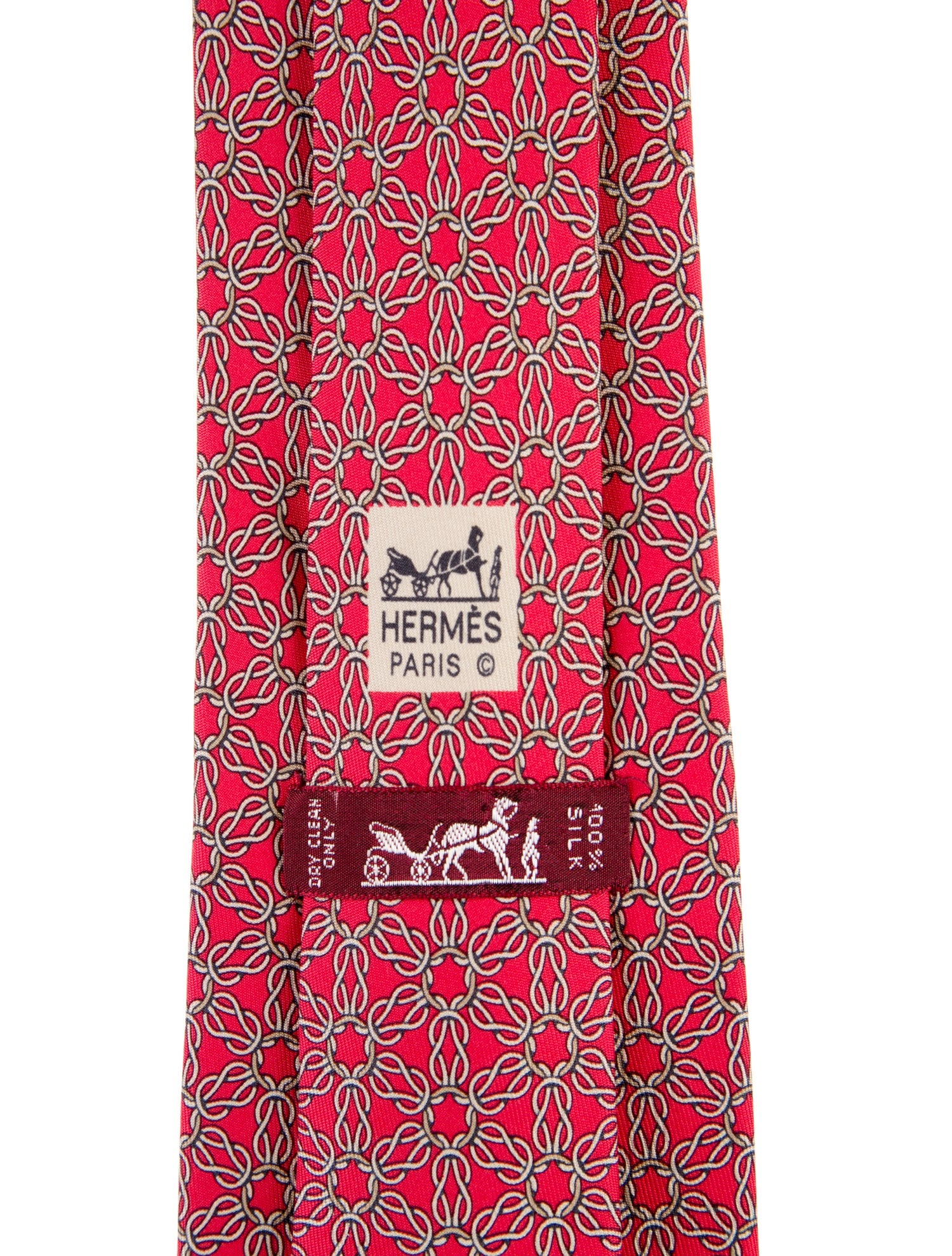 Hermès Silk Patterned Tie