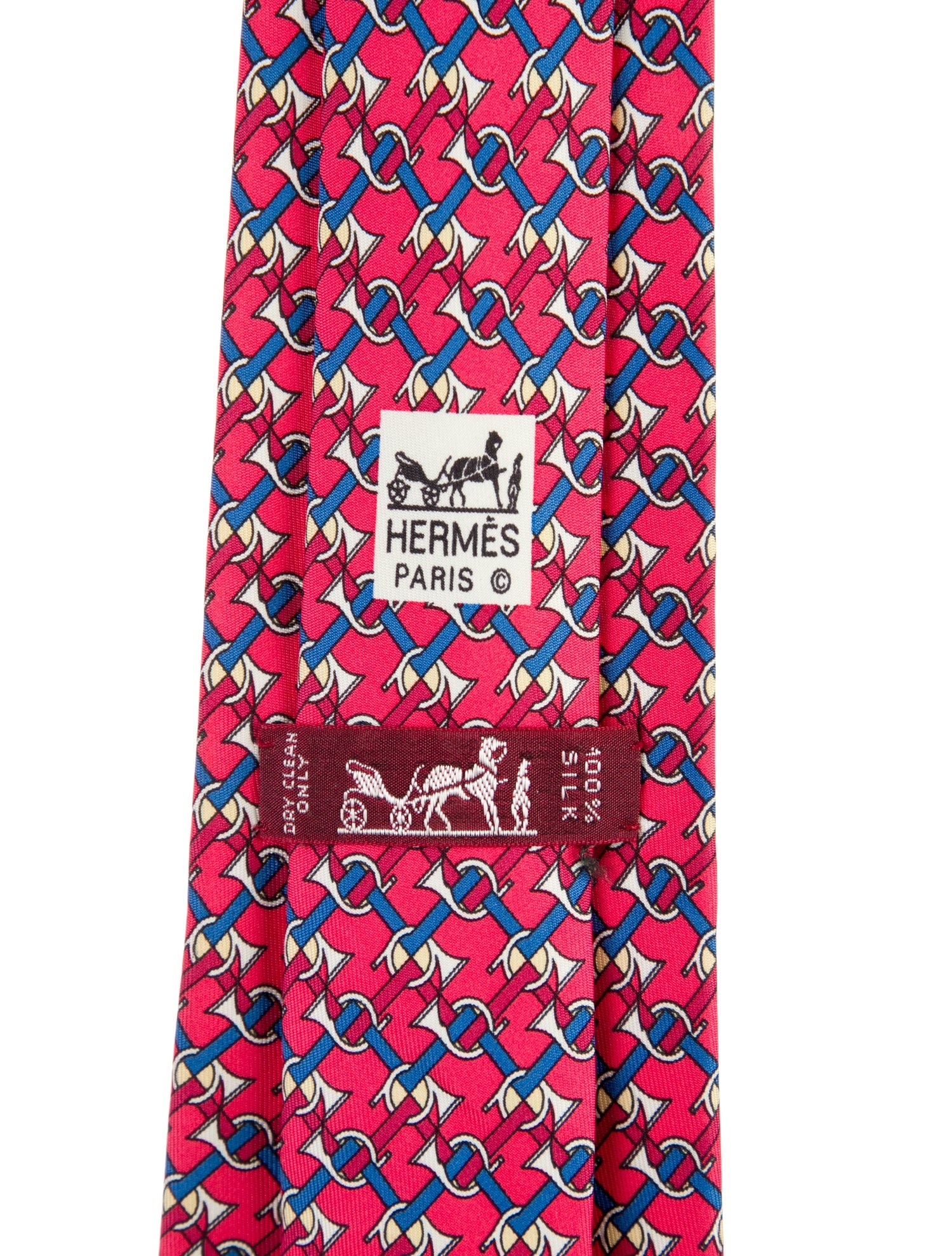 Hermès Silk Trumpet Print Tie
