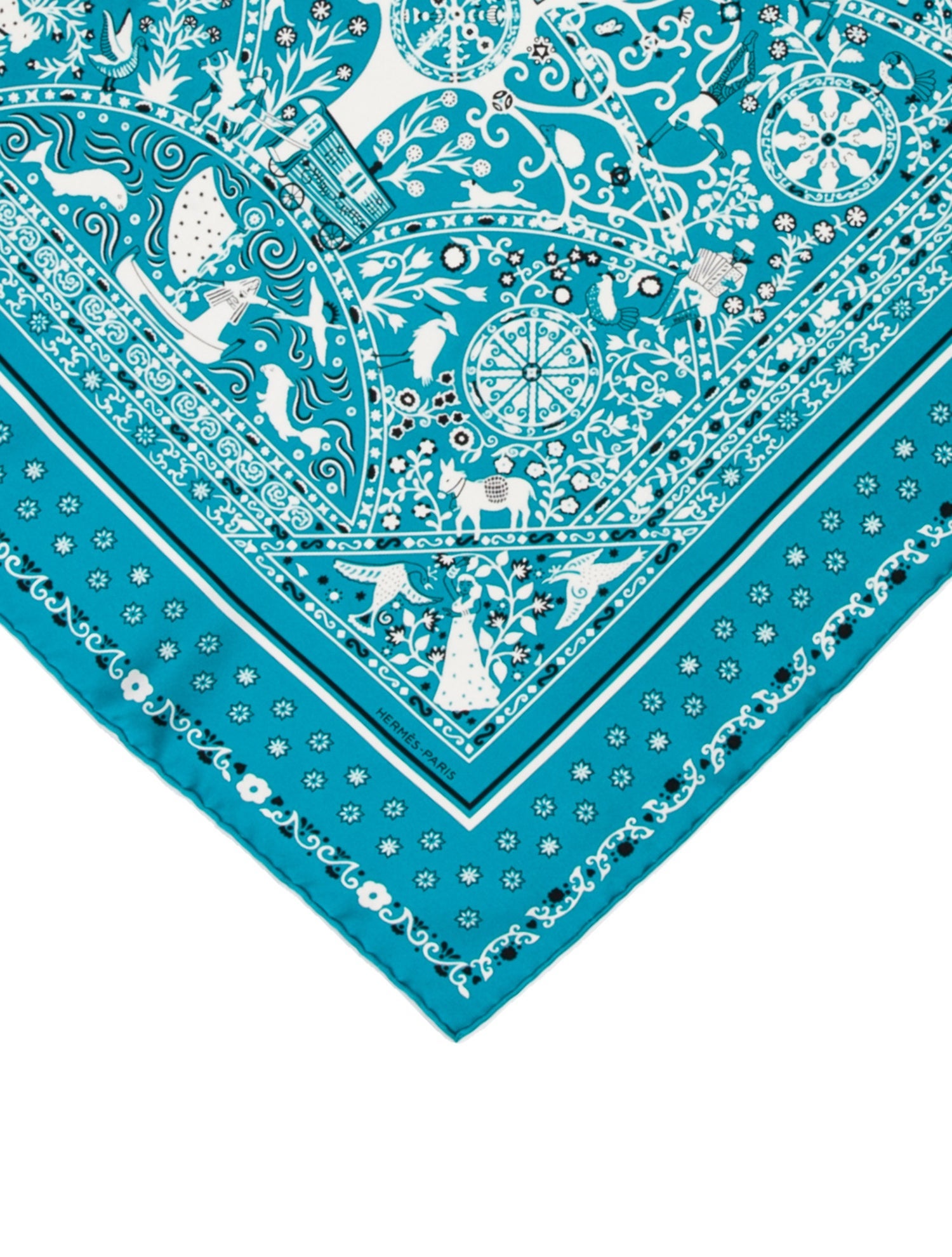 Hermès Peuple du Vent Silk Scarf w/ Tags