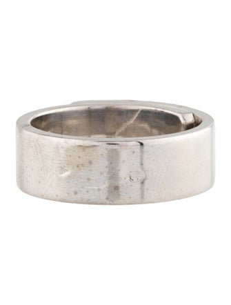 Hermès 18K Diamond Kelly Charm Ring