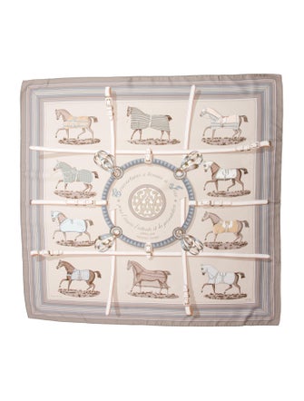 Hermès Couvertures et Tenues de Jour Silk Scarf