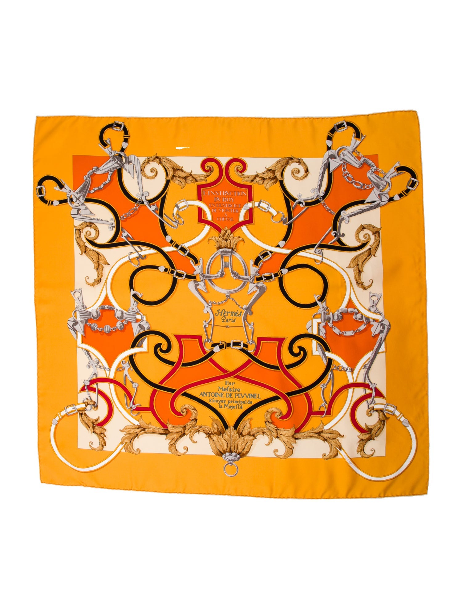 Hermès L'Instruction du Roy Silk Scarf