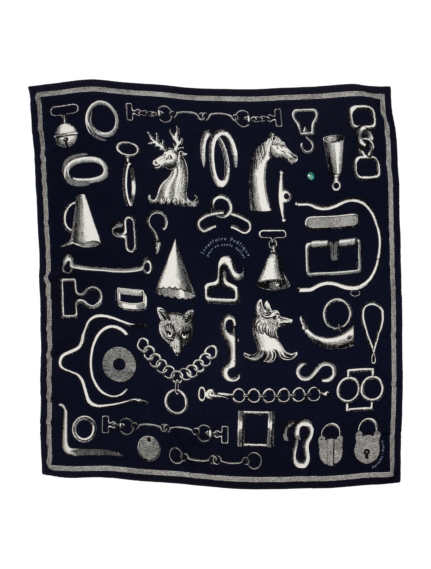 Hermès Inventaire Poetique pour un Conte Sellier Cashmere Shawl