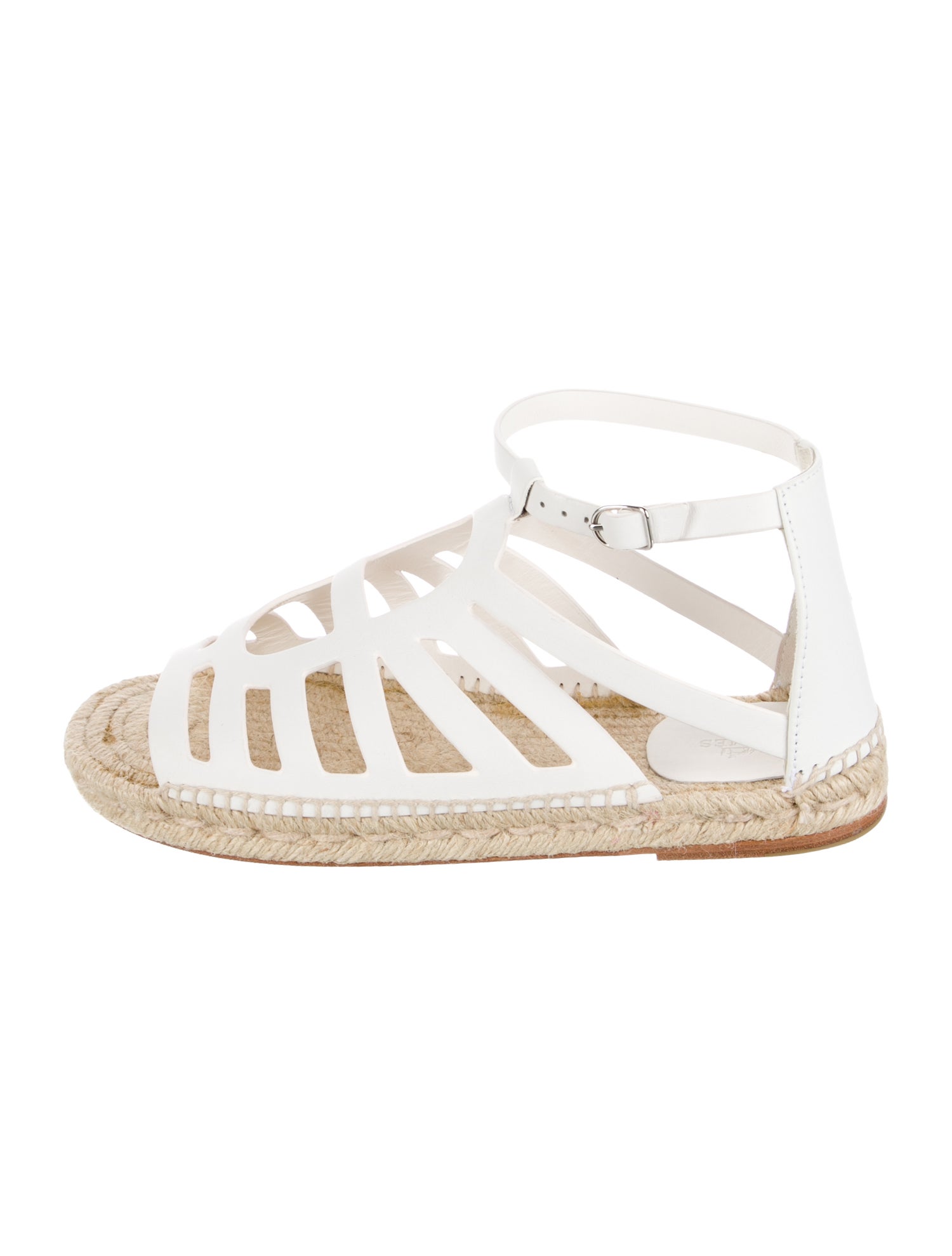 Hermès Costanza Leather Espadrilles