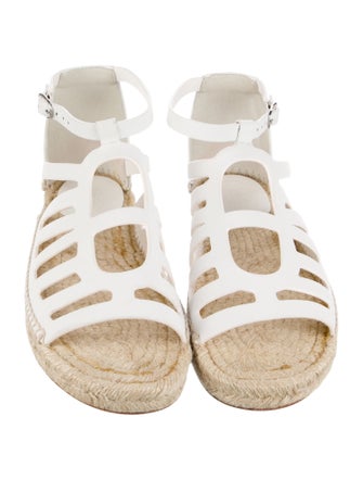 Hermès Costanza Leather Espadrilles