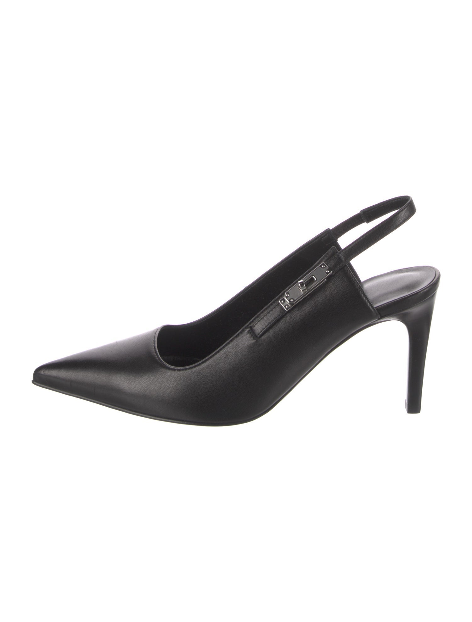 Hermès Lover 80 Leather Slingback Pumps