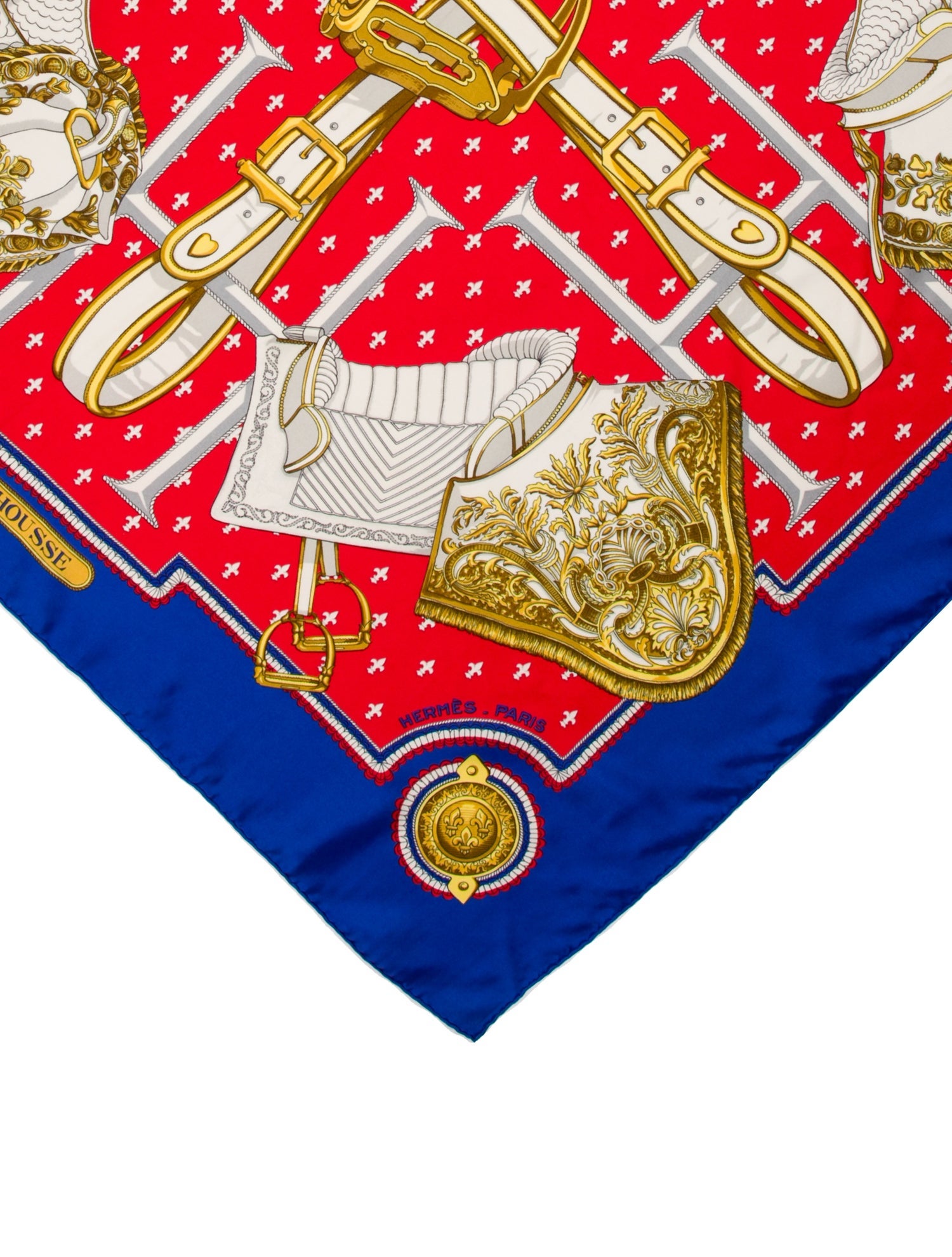 Hermès Selles A Housse Silk Scarf