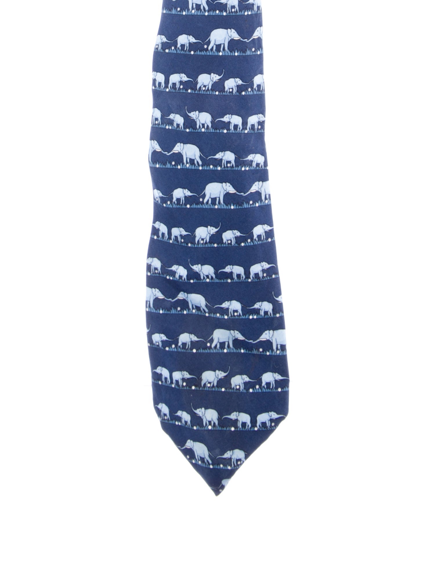 Hermès Blue Silk Tie