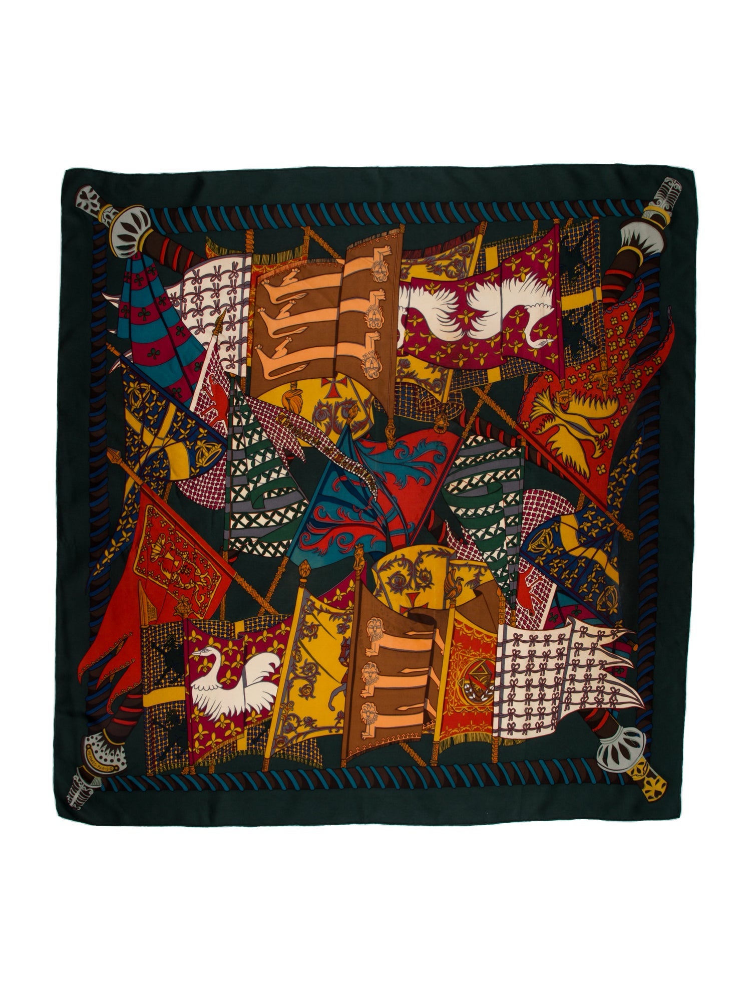 Hermès Etendards et Bannieres Silk Scarf