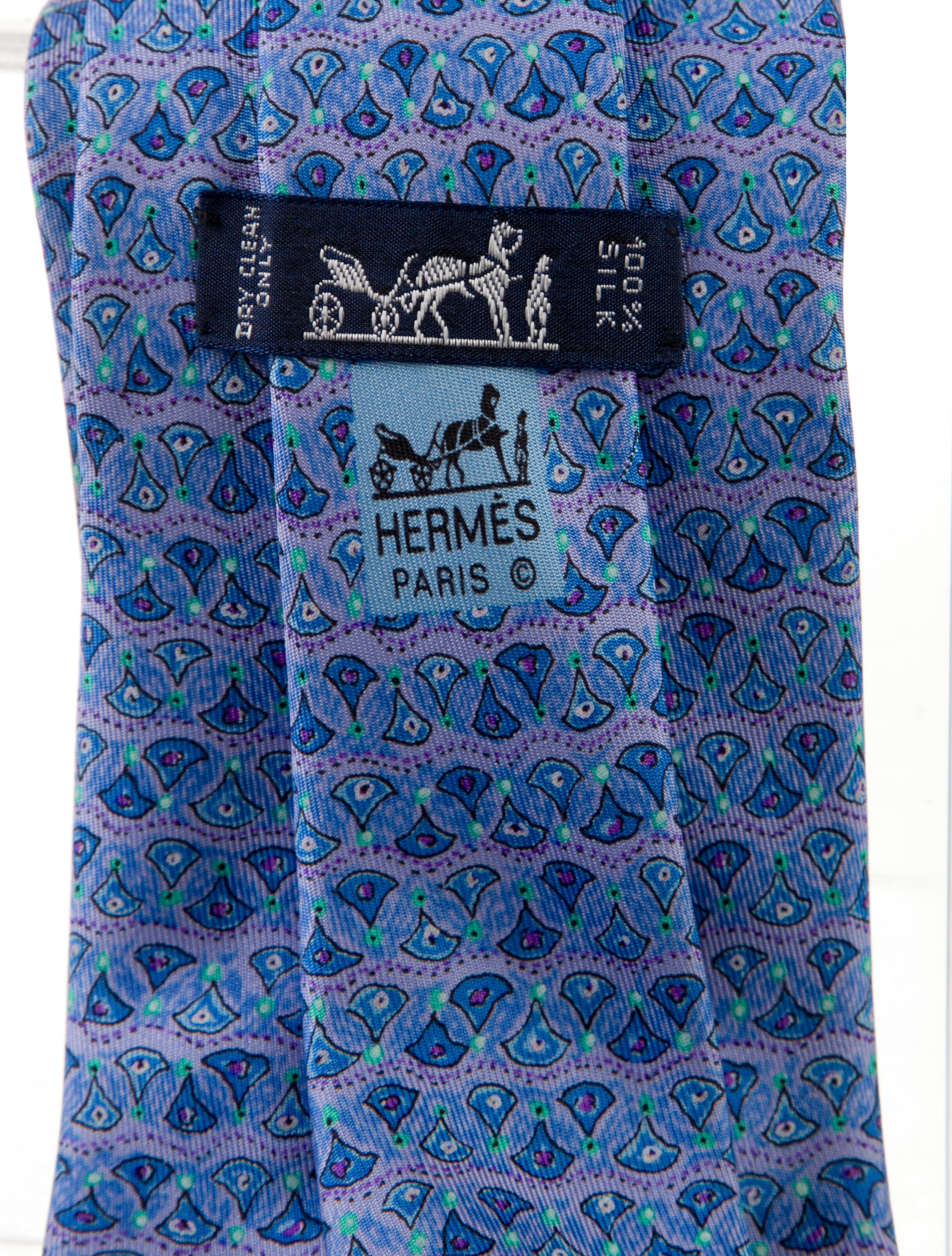 Hermès Silk Printed Tie