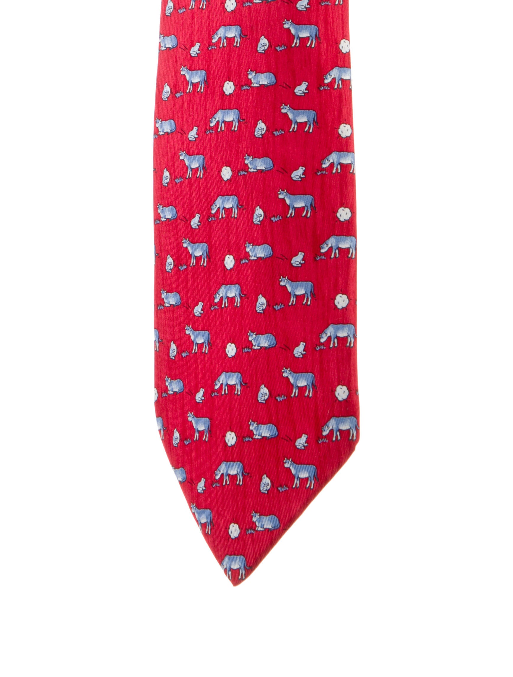 Hermès Silk Animal Print Tie