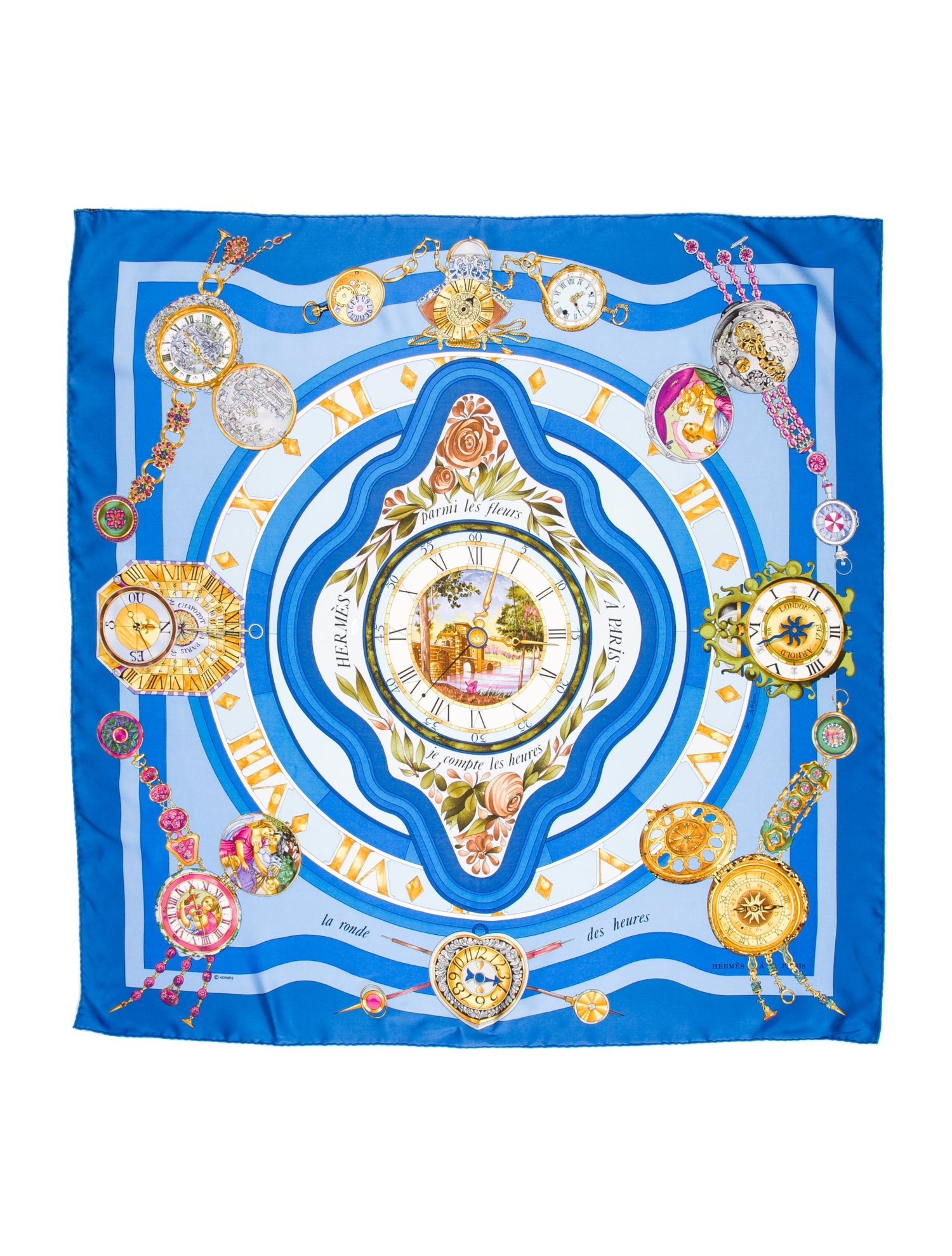 Hermès Parmi Les Fleurs Silk Scarf