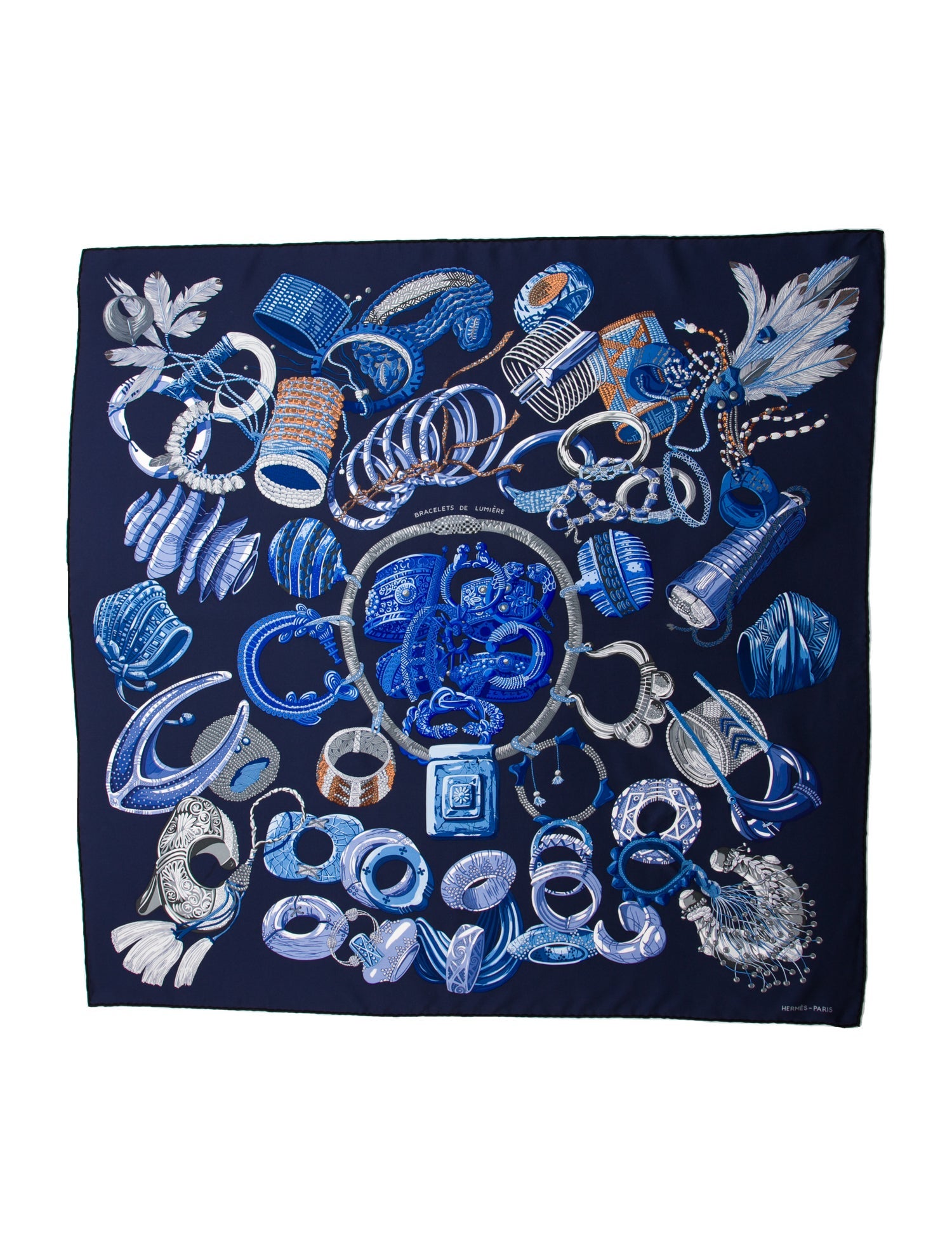 Hermès Bracelets de Lumière Silk Scarf