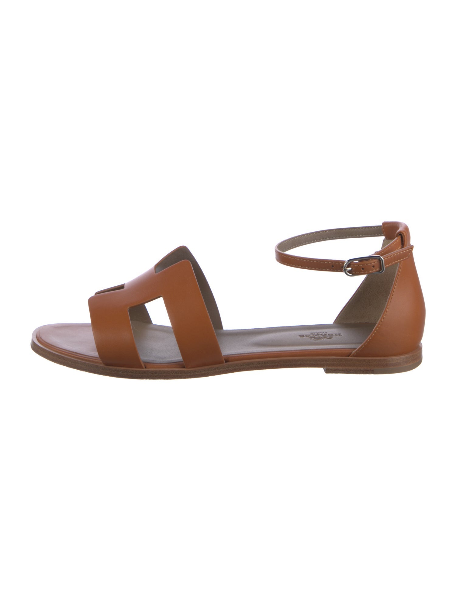 Hermès Santorini H Logo Sandals