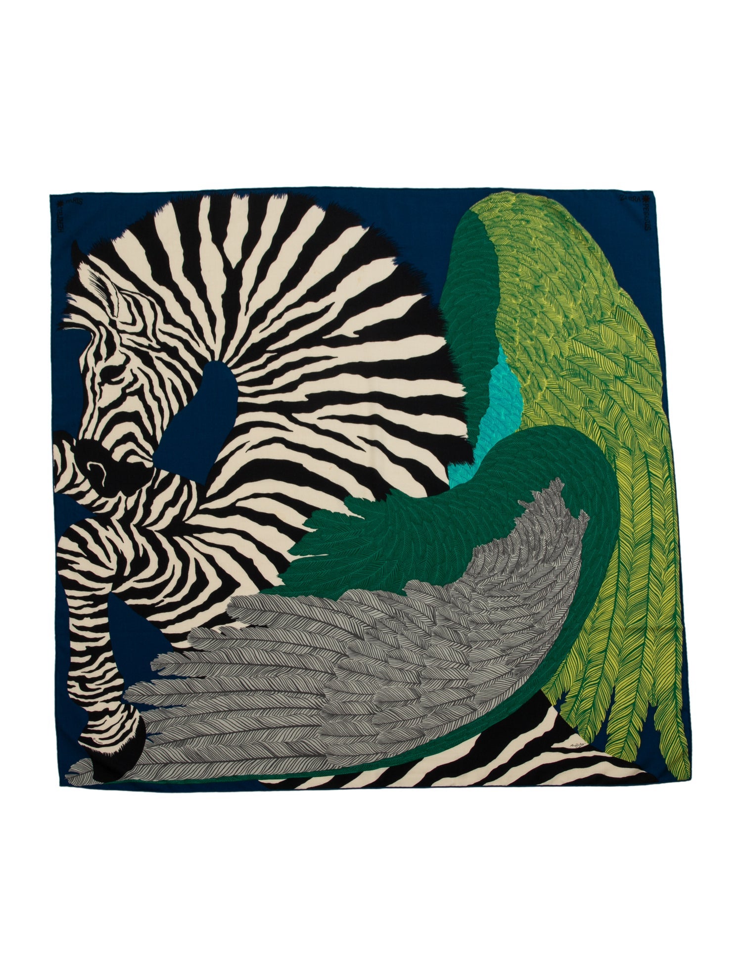 Hermès Zebra Pegasus Cashmere Shawl
