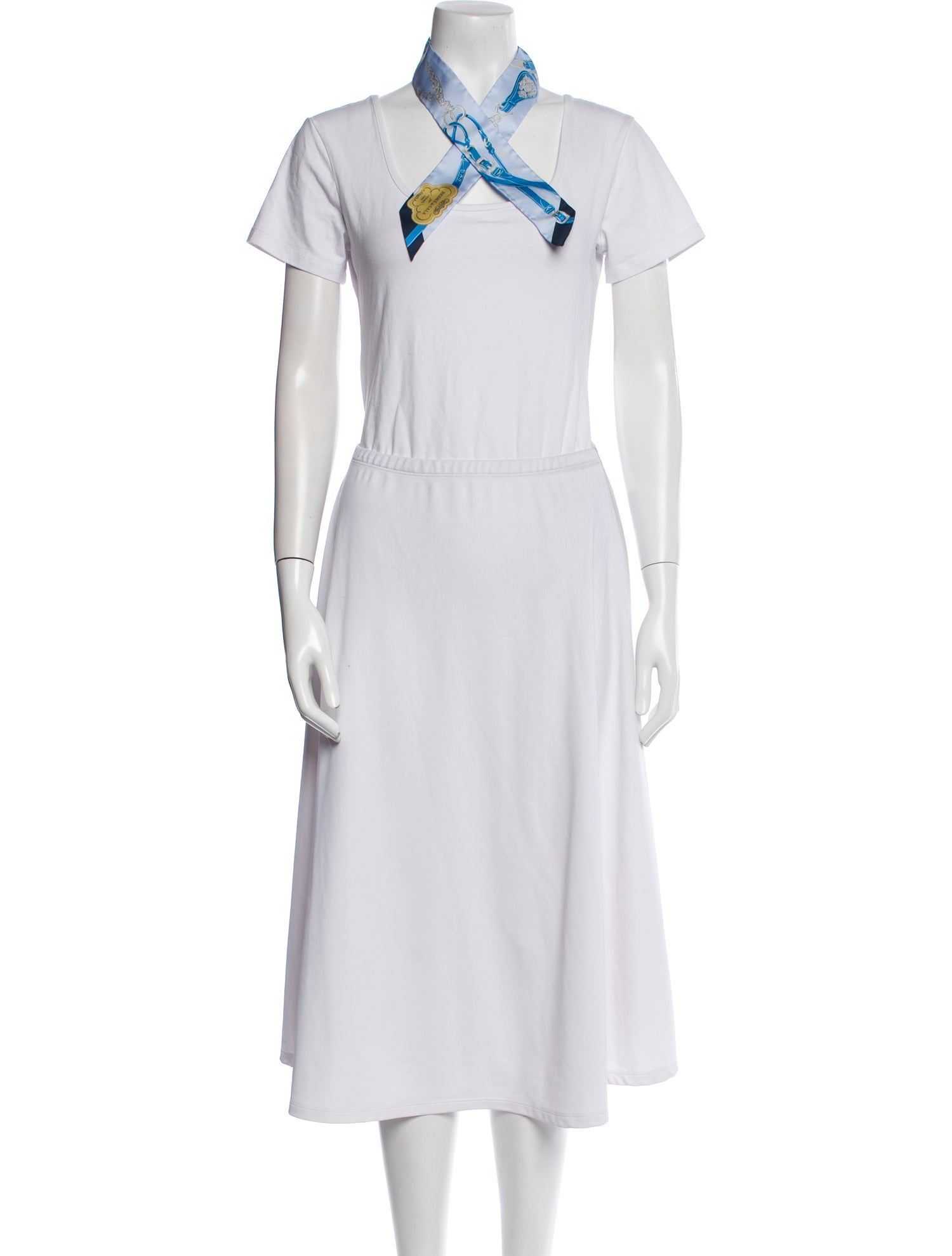 Hermès Brides de Gala Applique Pique Silk Twilly Scarf