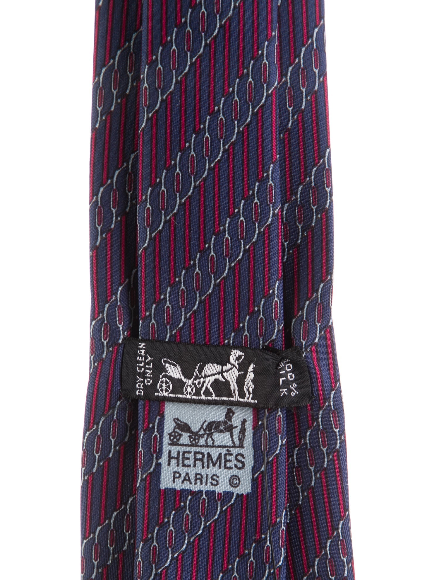 Hermès Silk Printed Tie
