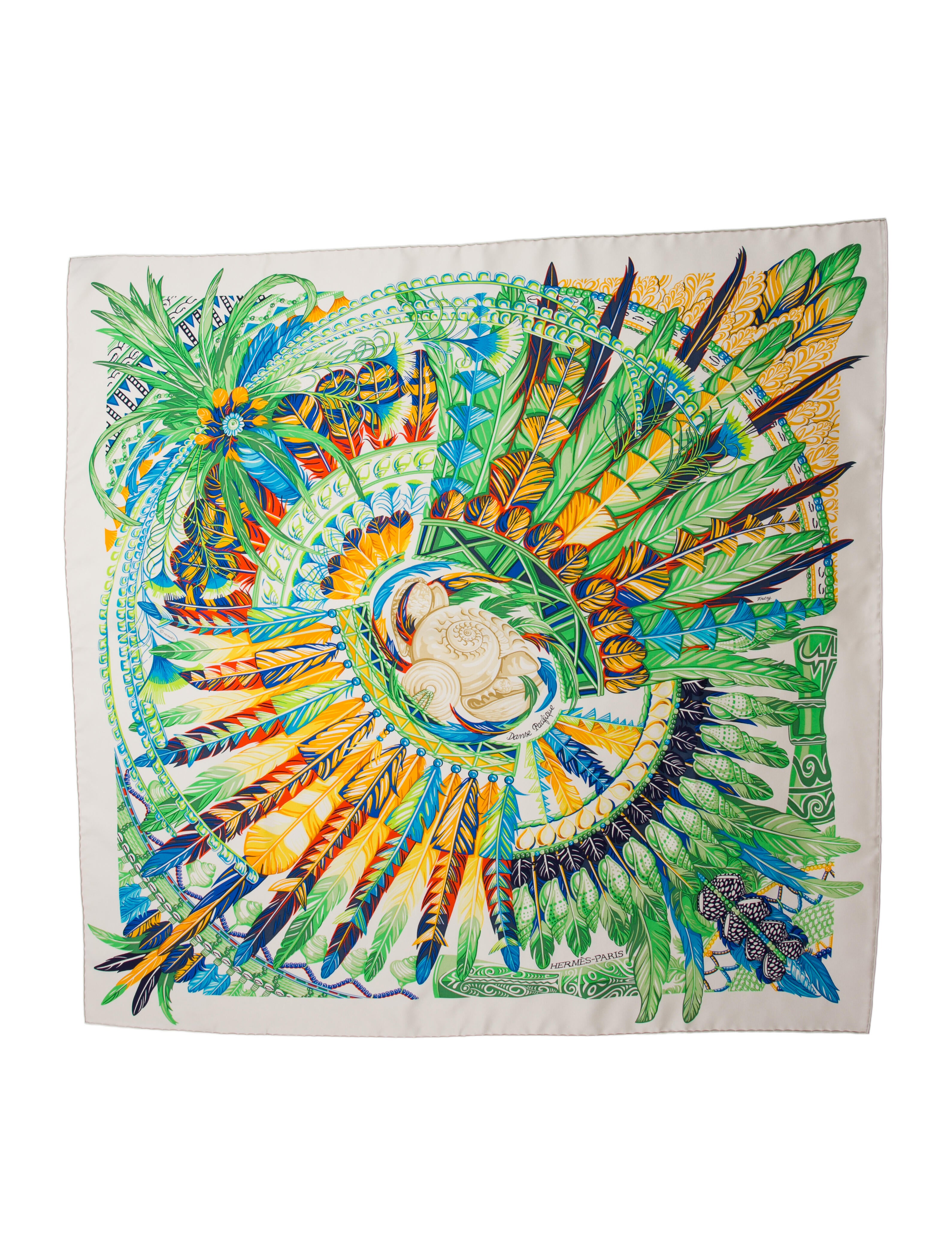 Hermès Danse Pacifique Silk Scarf