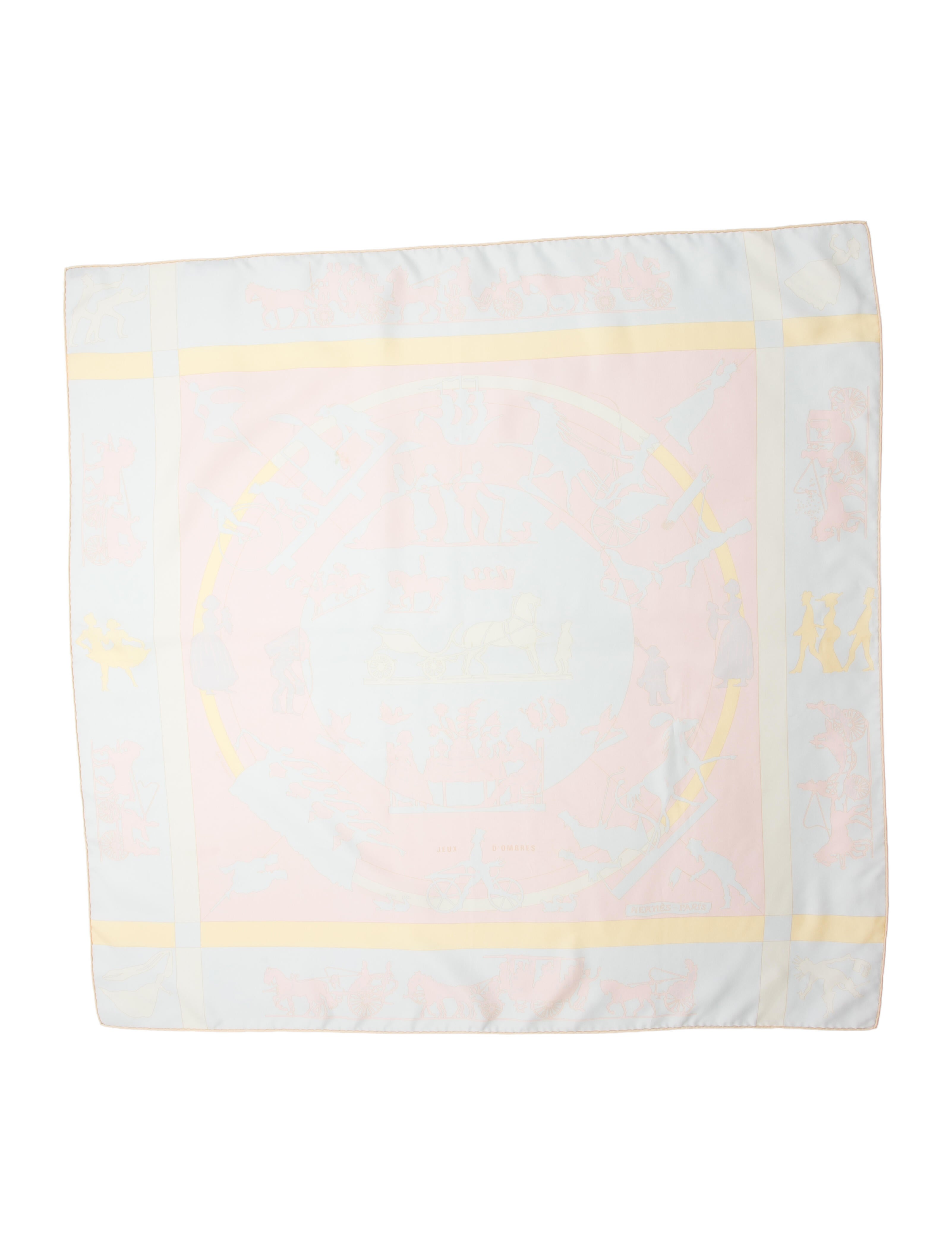 Hermès Jeux D'Ombres Silk Scarf