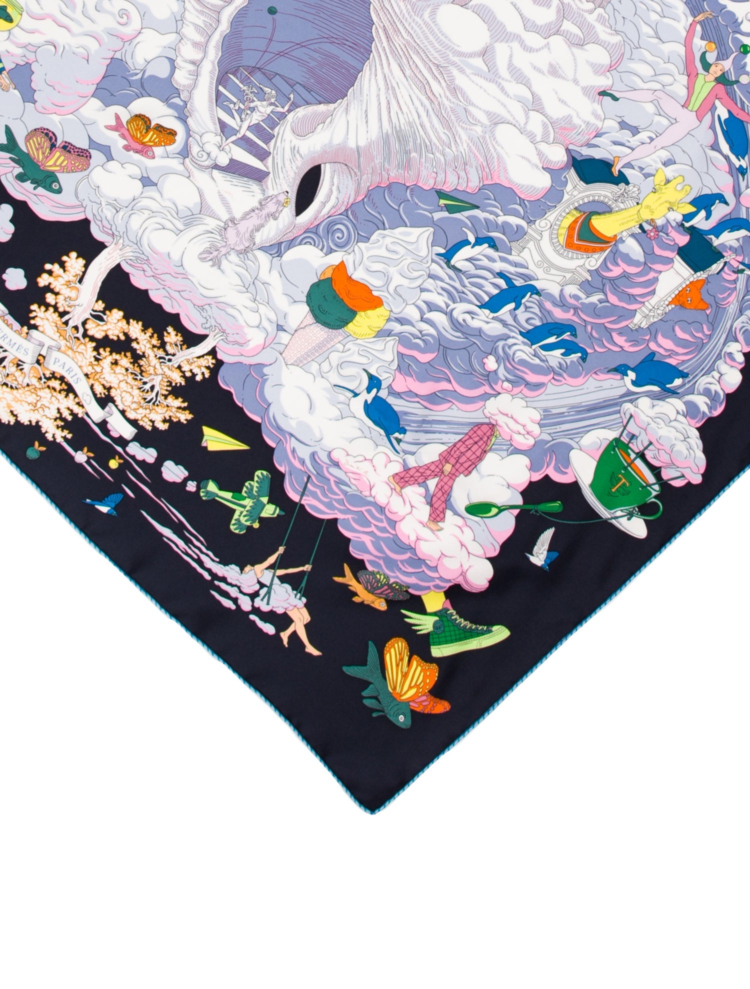 Hermès Sur Mon Nuage Silk Scarf w/ Tags