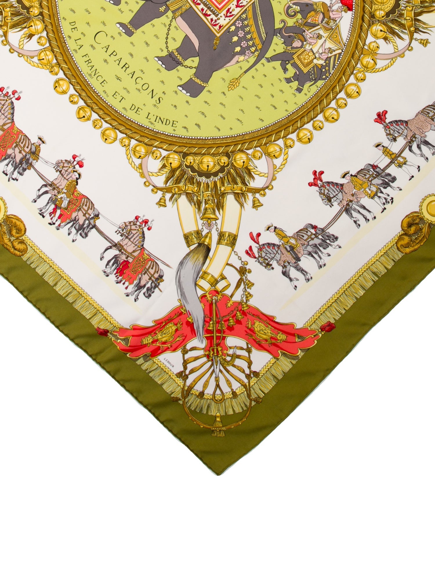 Hermès Caparacons de la France et de L’inde Silk Scarf