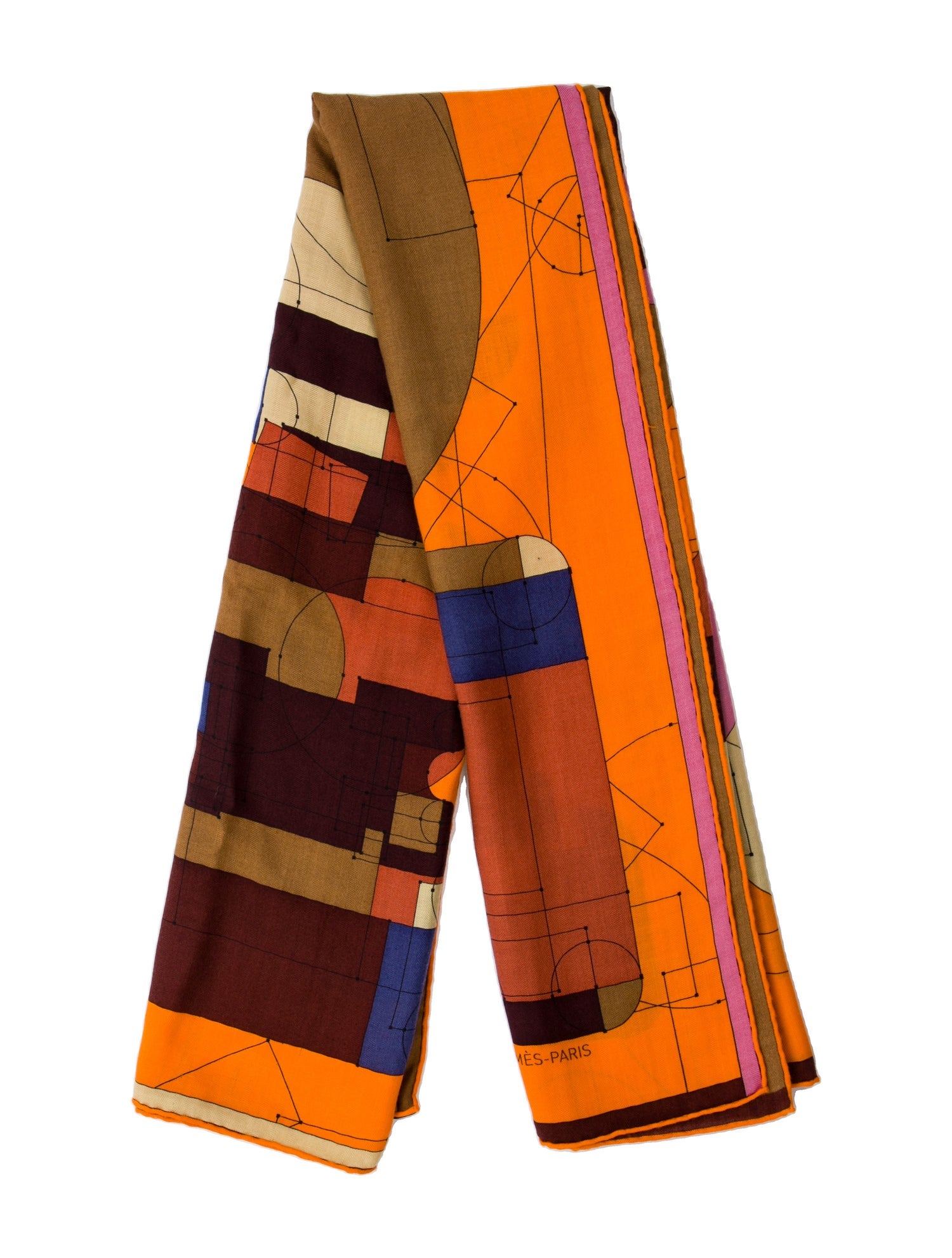 Hermès Echec au Roi Cashmere Shawl