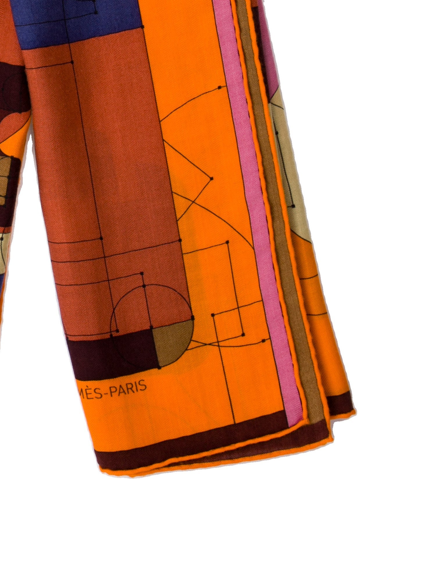Hermès Echec au Roi Cashmere Shawl