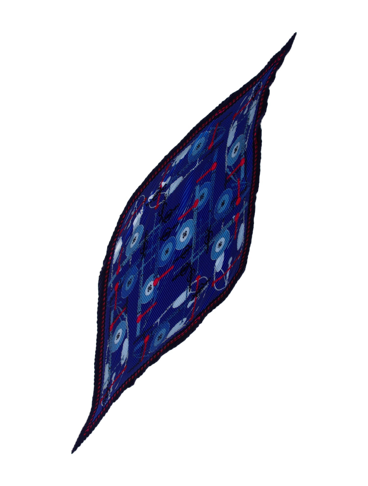 Hermès Brides et Frontaux Silk Plissé Scarf