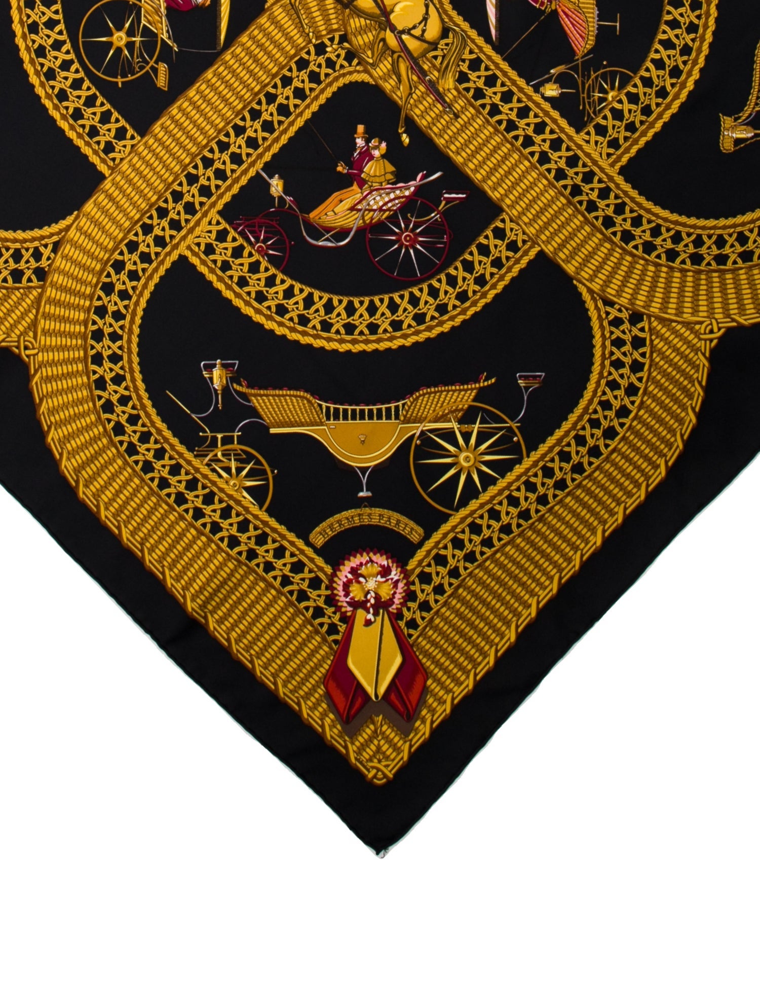 Hermès Voitures Paniers Silk Scarf