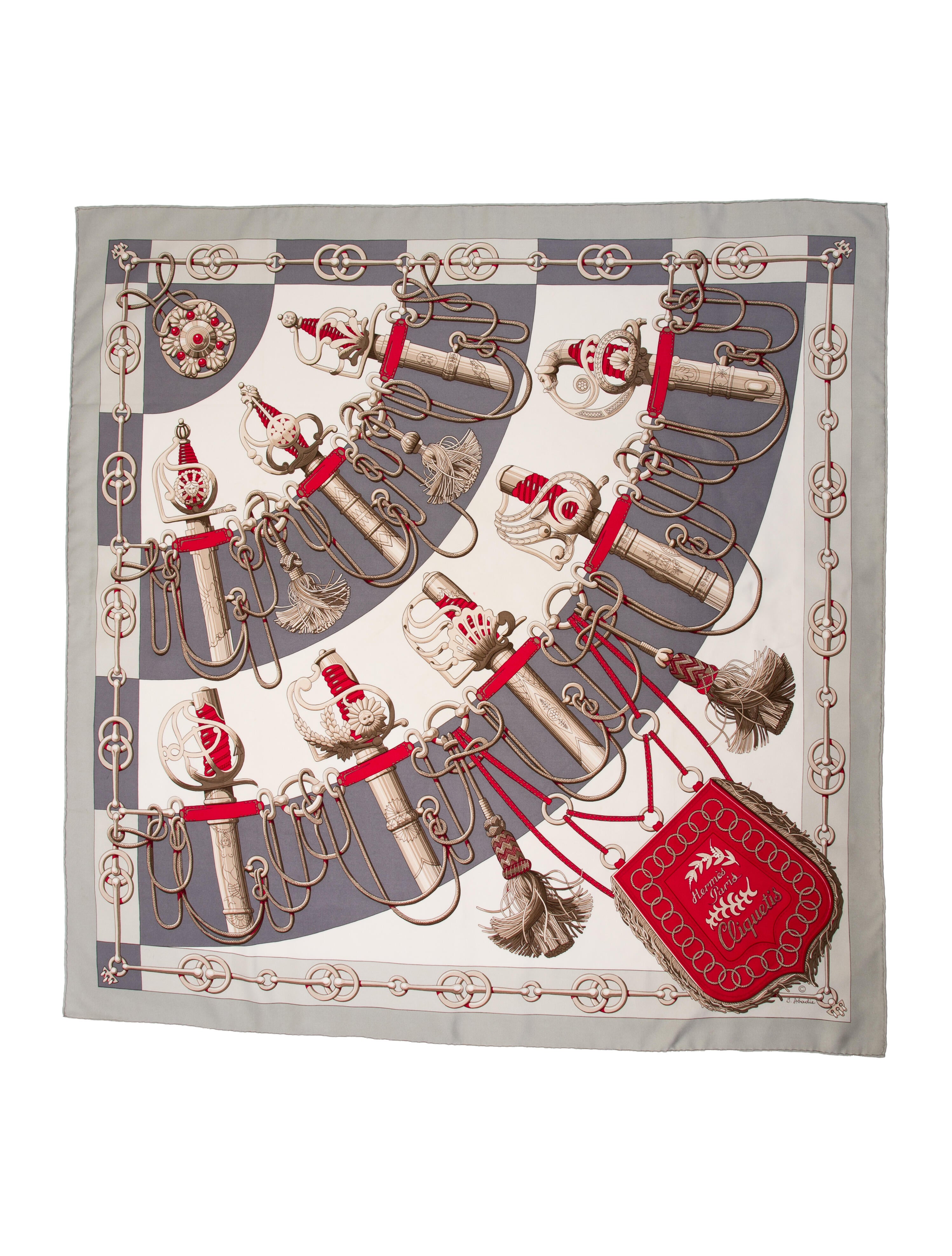 Hermès Cliquetis Silk Scarf