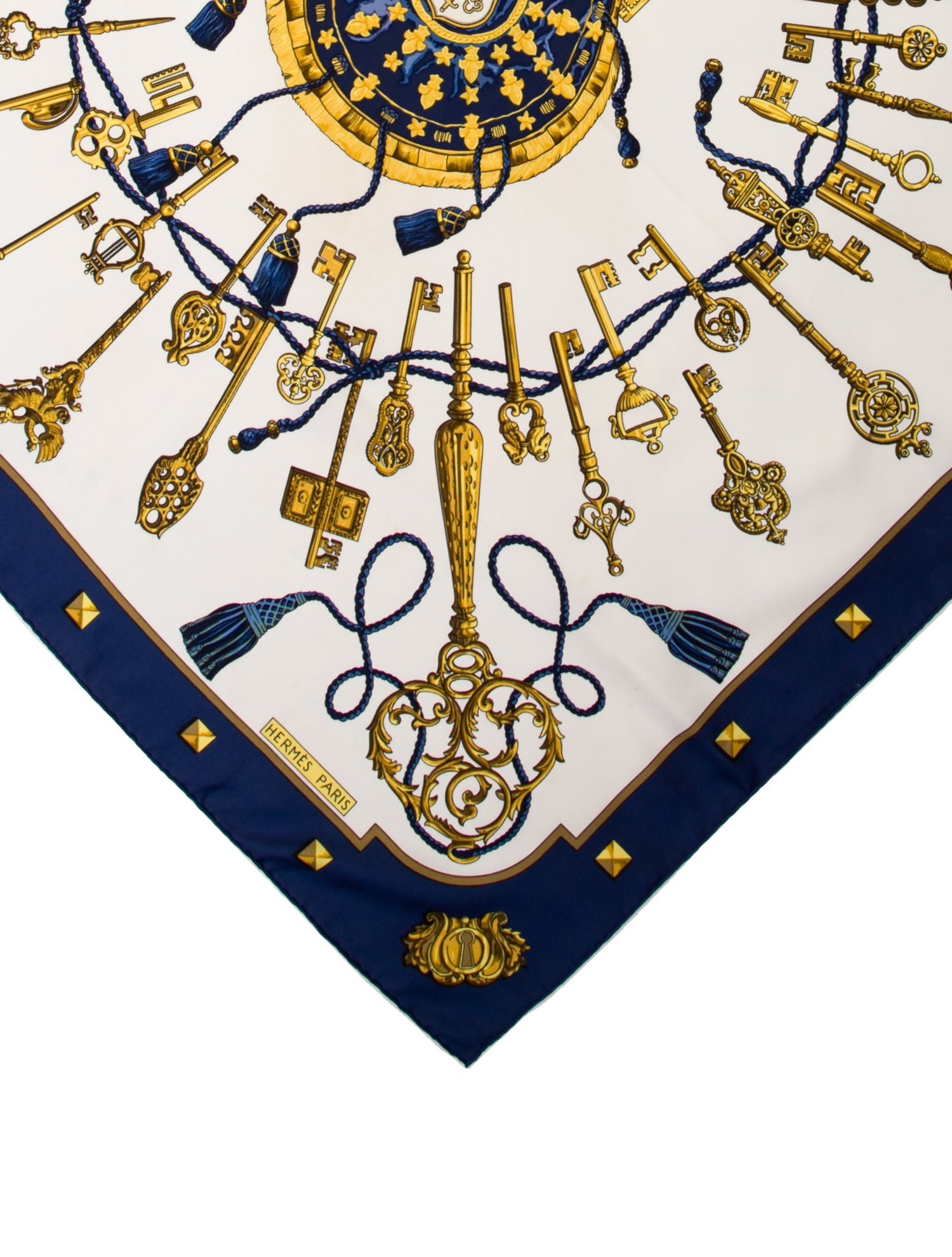 Hermès Les Clés Silk Scarf