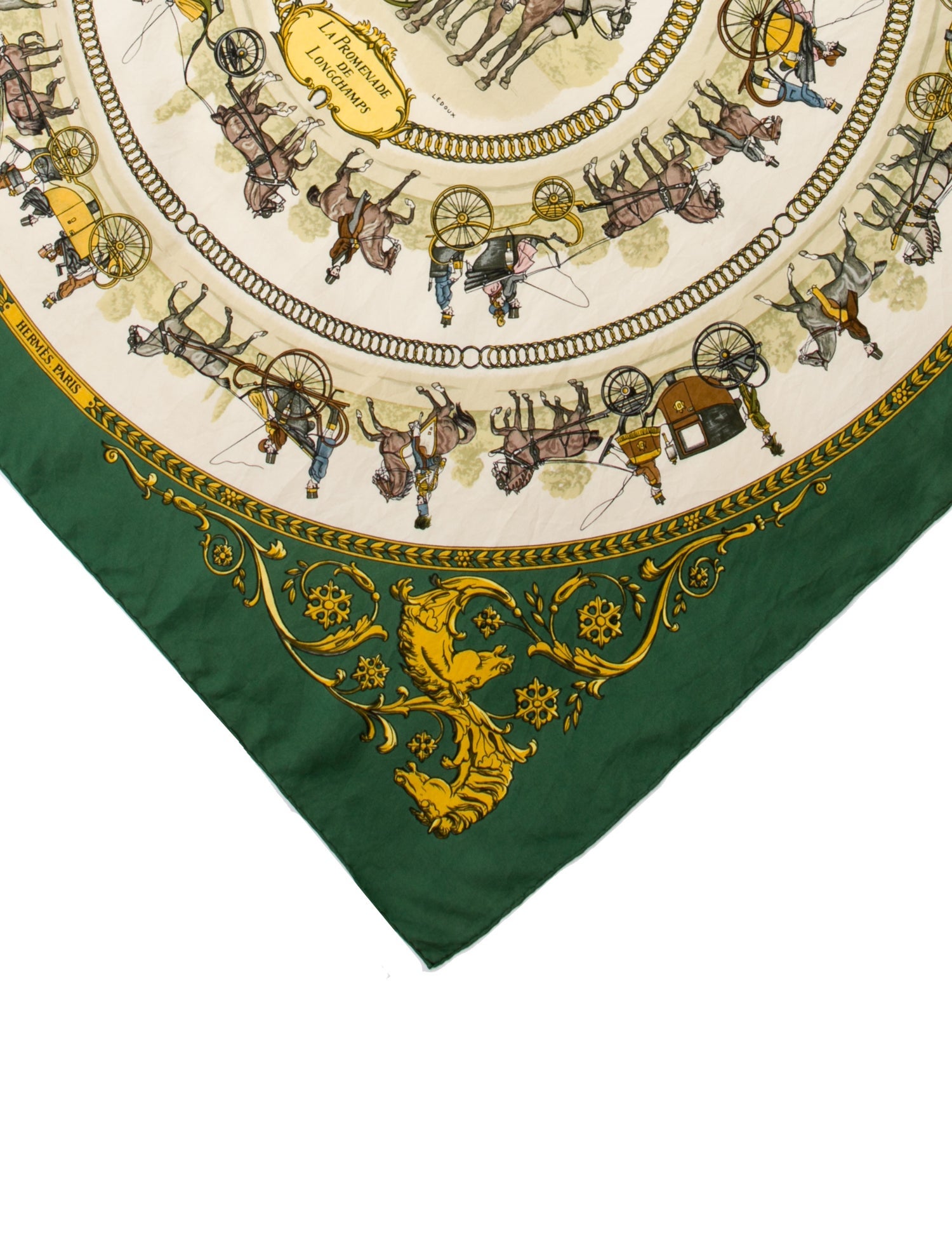 Hermès La Promenade De Longchamps Silk Scarf
