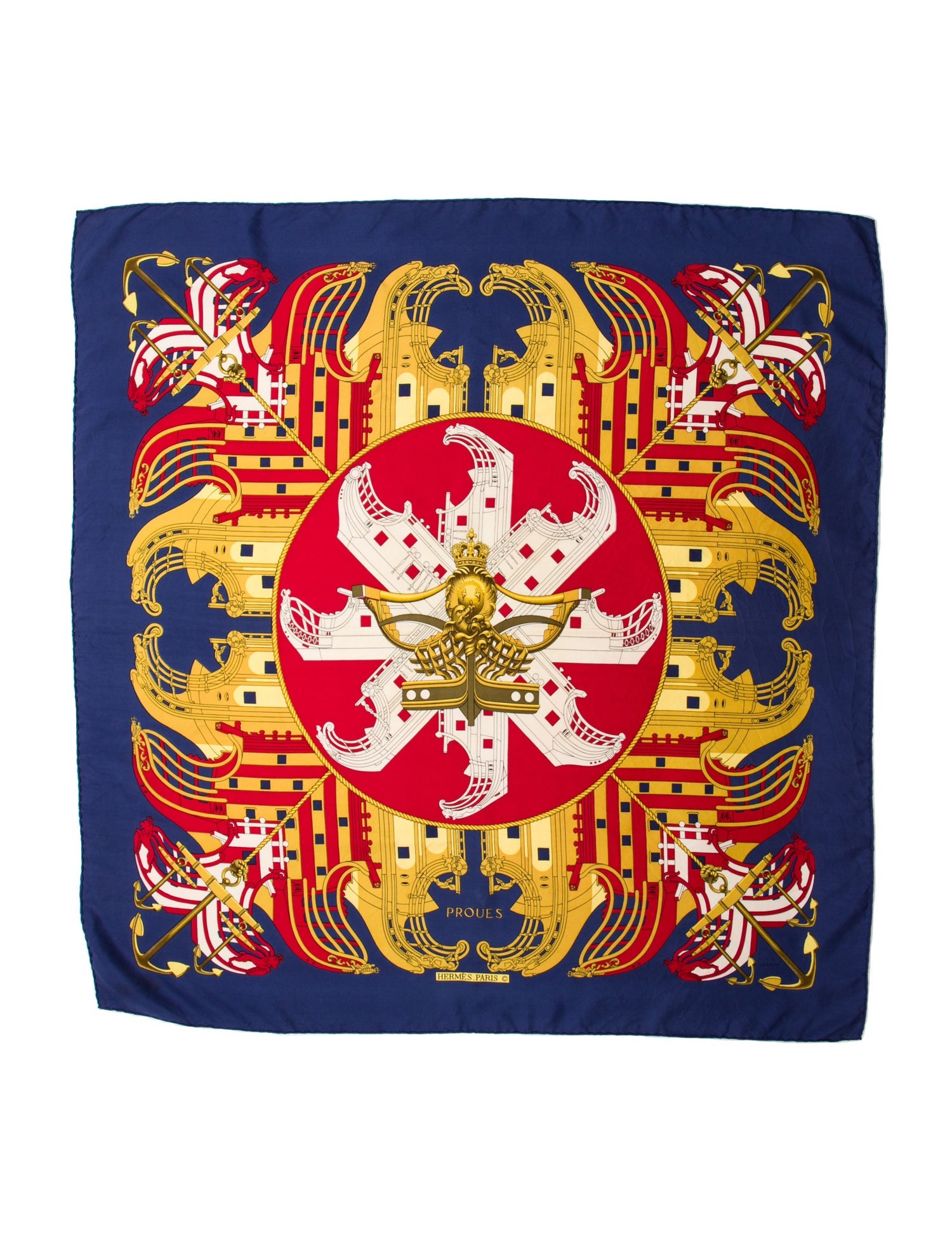 Hermès Proues Silk Scarf